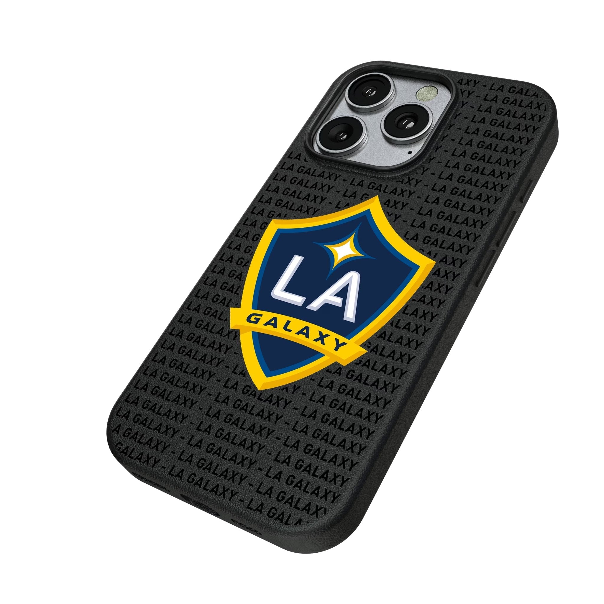 LA Galaxy Text Backdrop MagSafe Compatible Phone Case for Apple iPhone