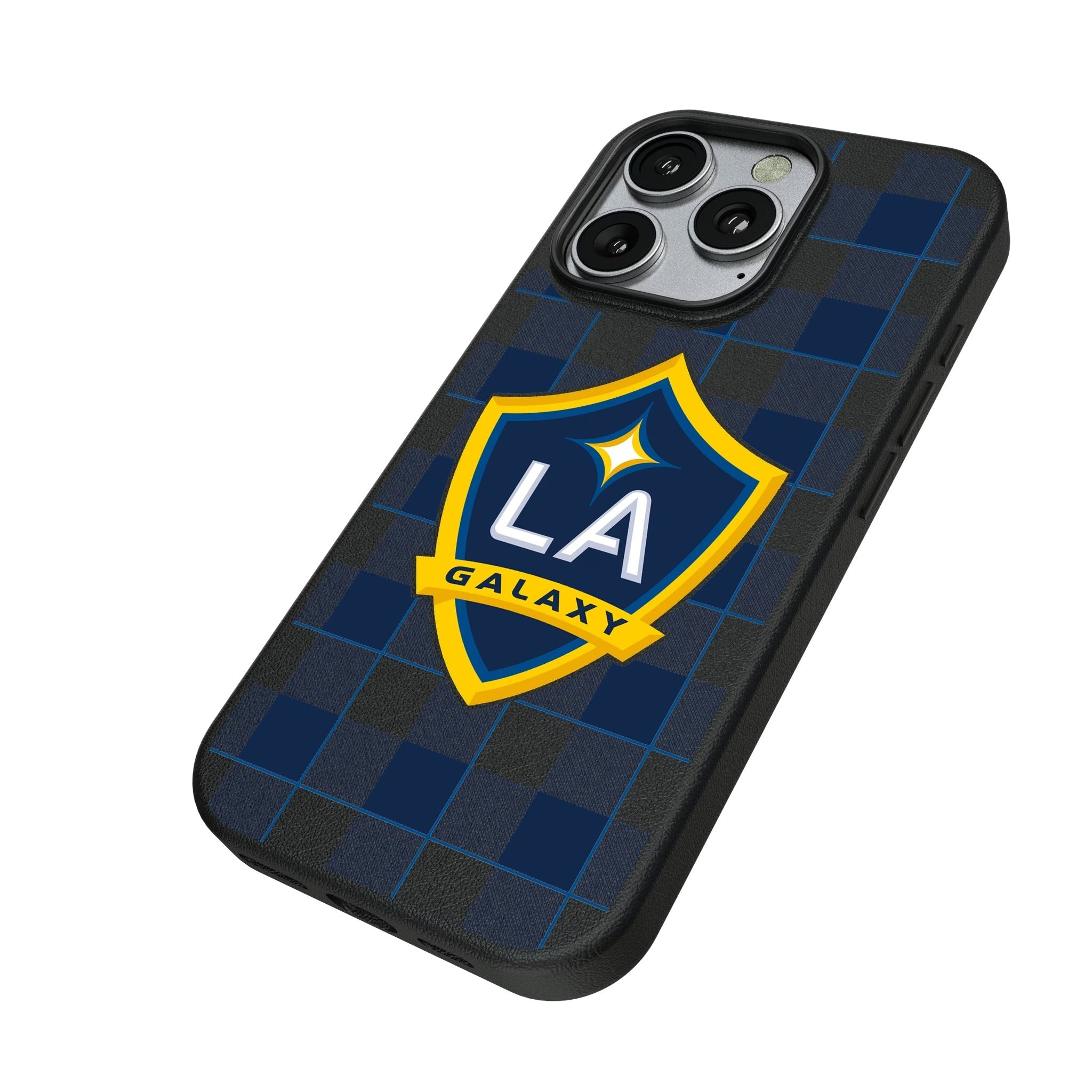 LA Galaxy Plaid MagSafe Compatible Phone Case for Apple iPhone 2