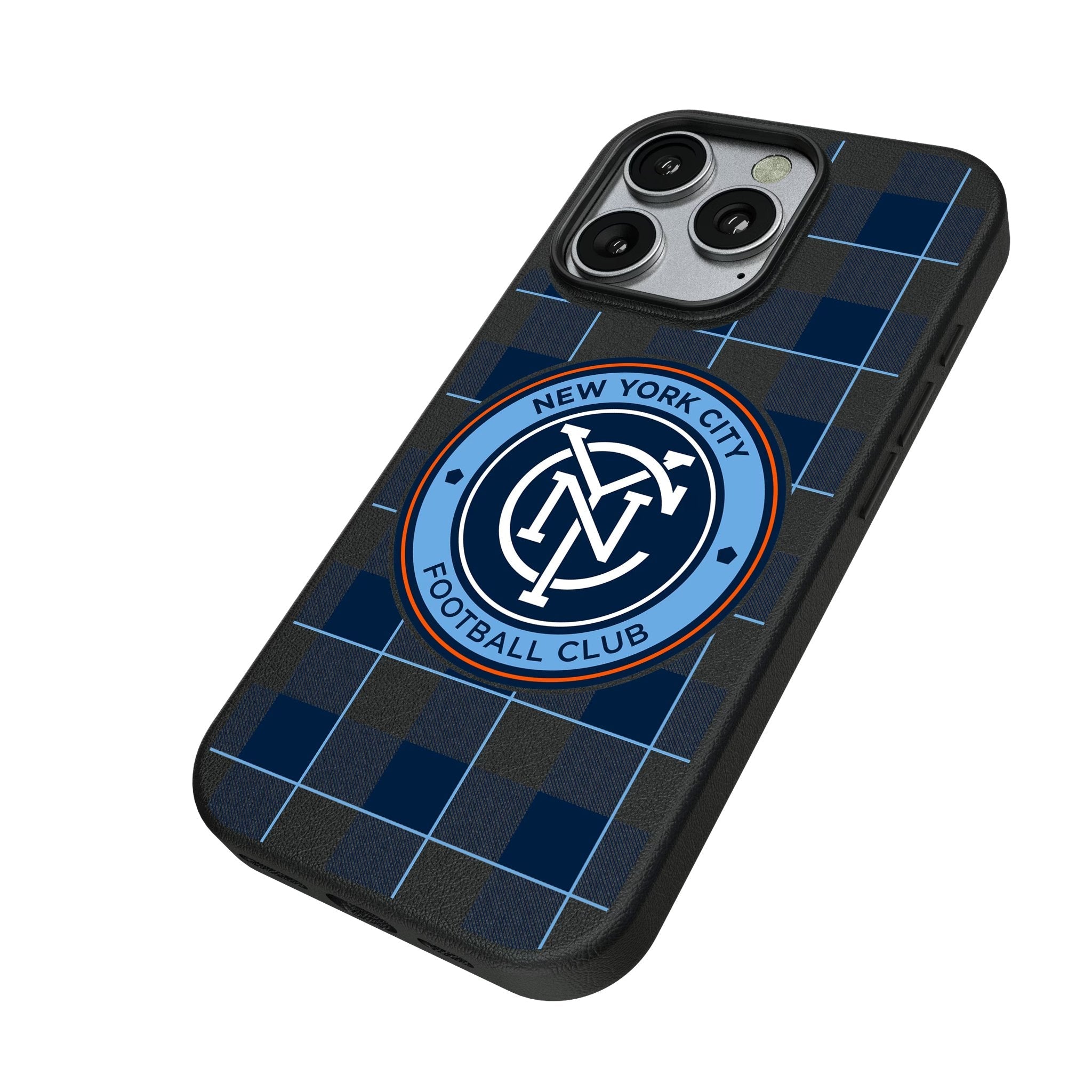 New York City FC Plaid MagSafe Compatible Phone Case for Apple iPhone