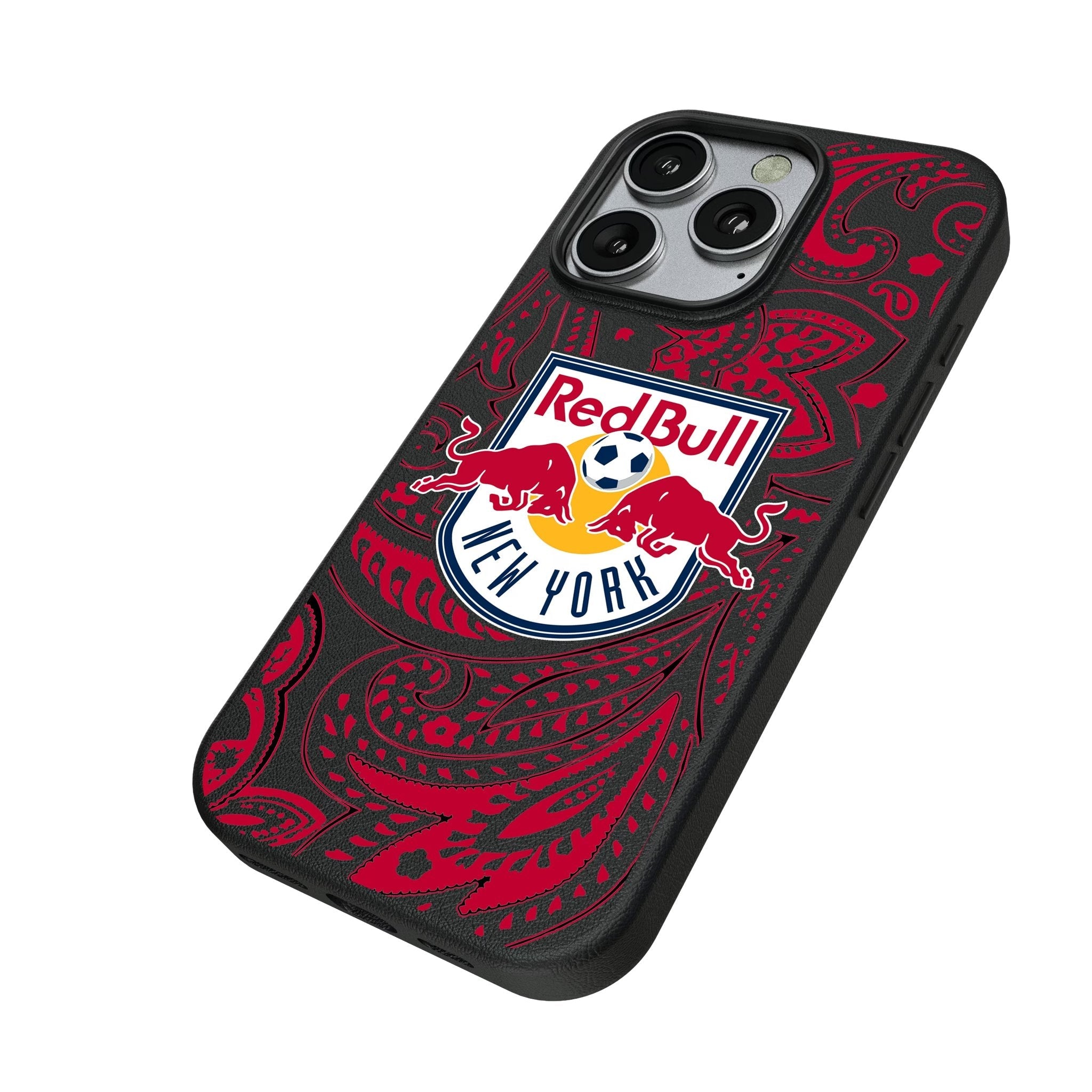 New York Red Bulls Paisley MagSafe Compatible Phone Case for Apple iPhone