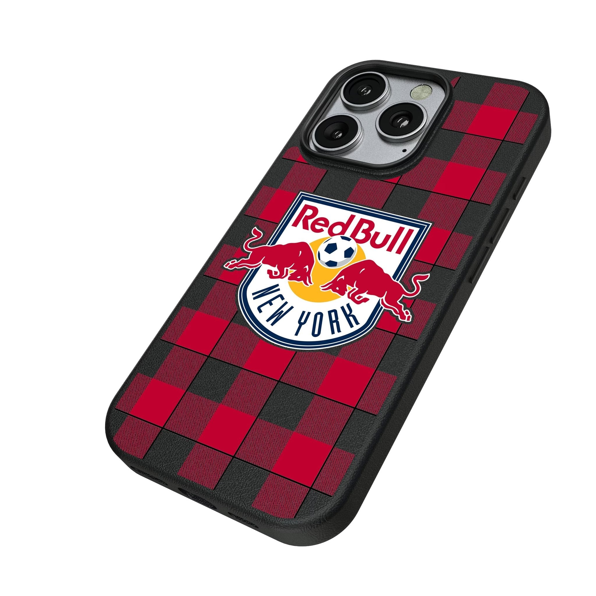 New York Red Bulls Plaid MagSafe Compatible Phone Case for Apple iPhone