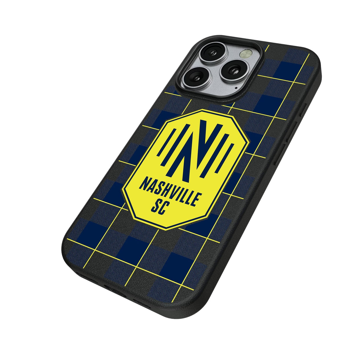 Nashville SC Plaid MagSafe Compatible Phone Case for Apple iPhone 2