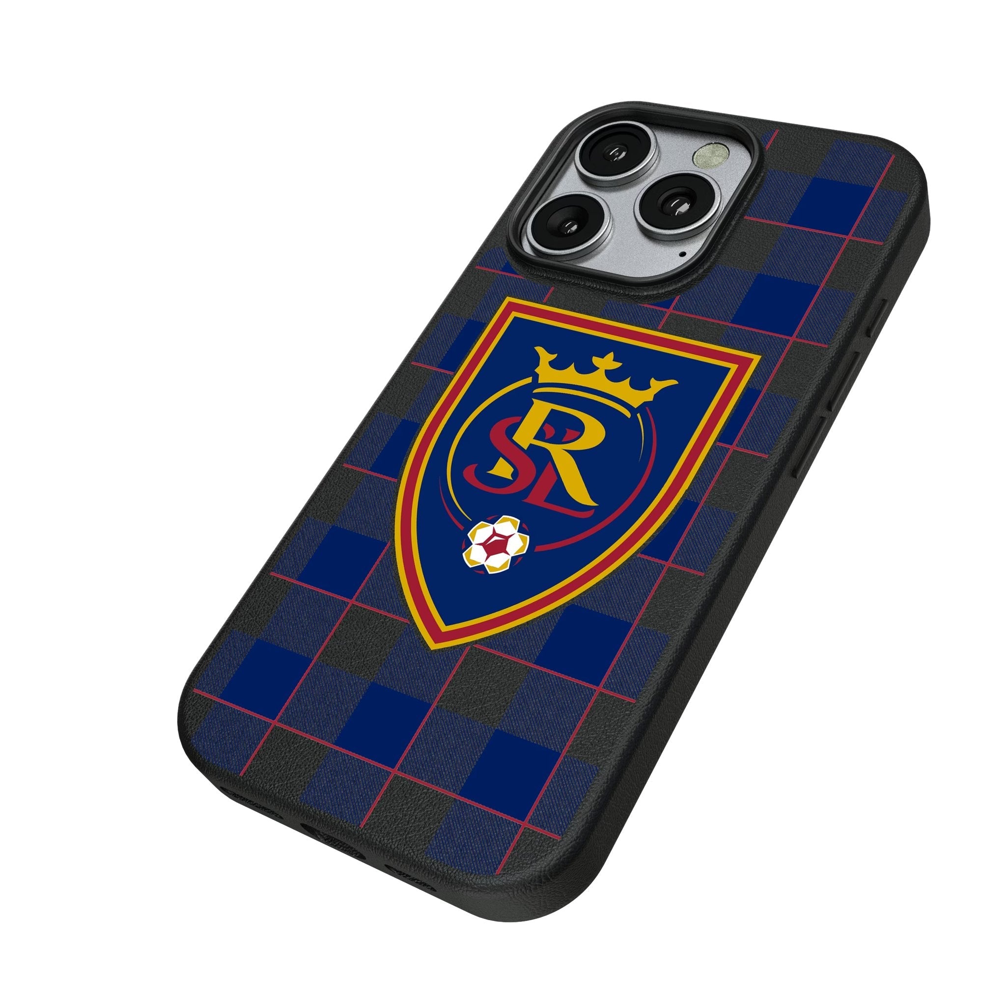 Real Salt Lake Plaid MagSafe Compatible Phone Case for Apple iPhone