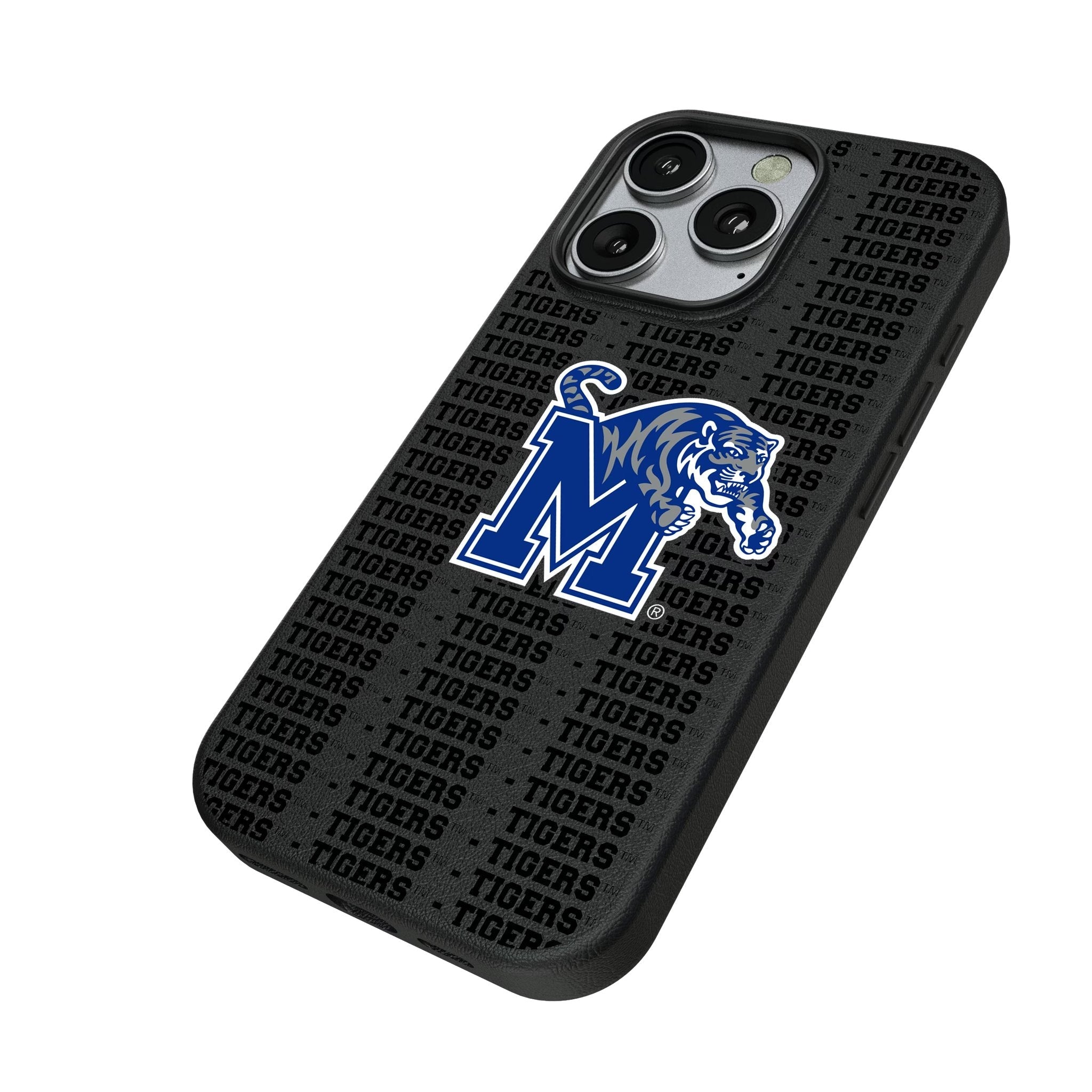 University of Memphis Tigers Text Backdrop MagSafe Compatible Phone Case for Apple iPhone