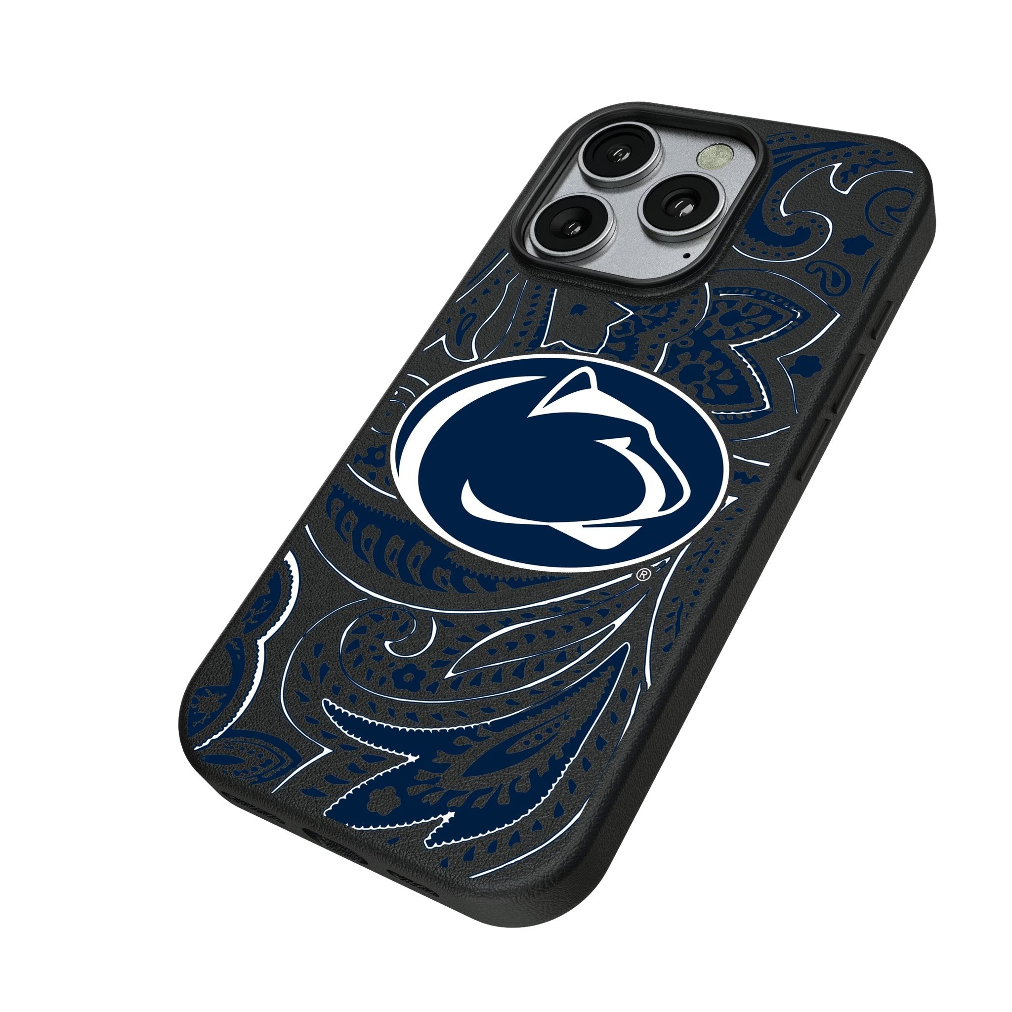 Pennsylvania State University Nittany Lions Paisley MagSafe Compatible Phone Case for Apple iPhone 2