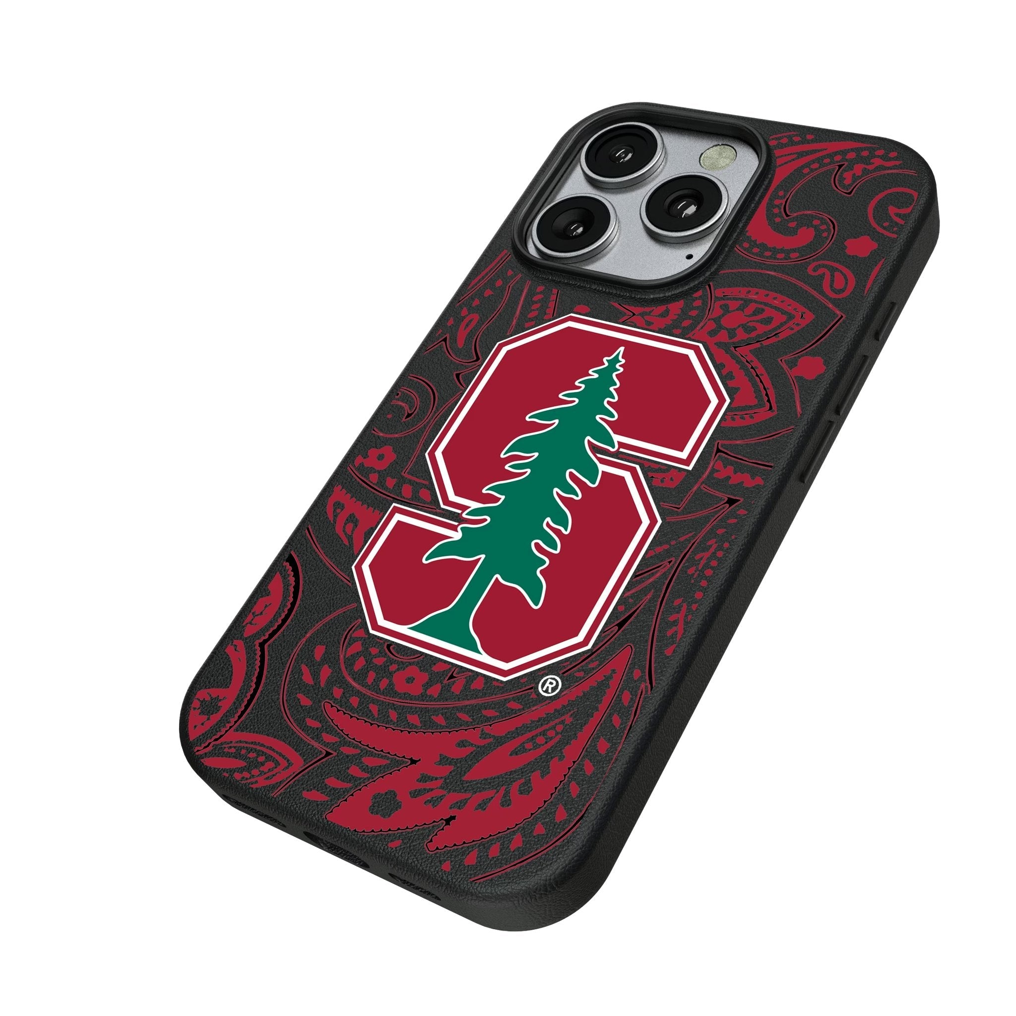 Stanford University Cardinal Paisley MagSafe Compatible Phone Case for Apple iPhone