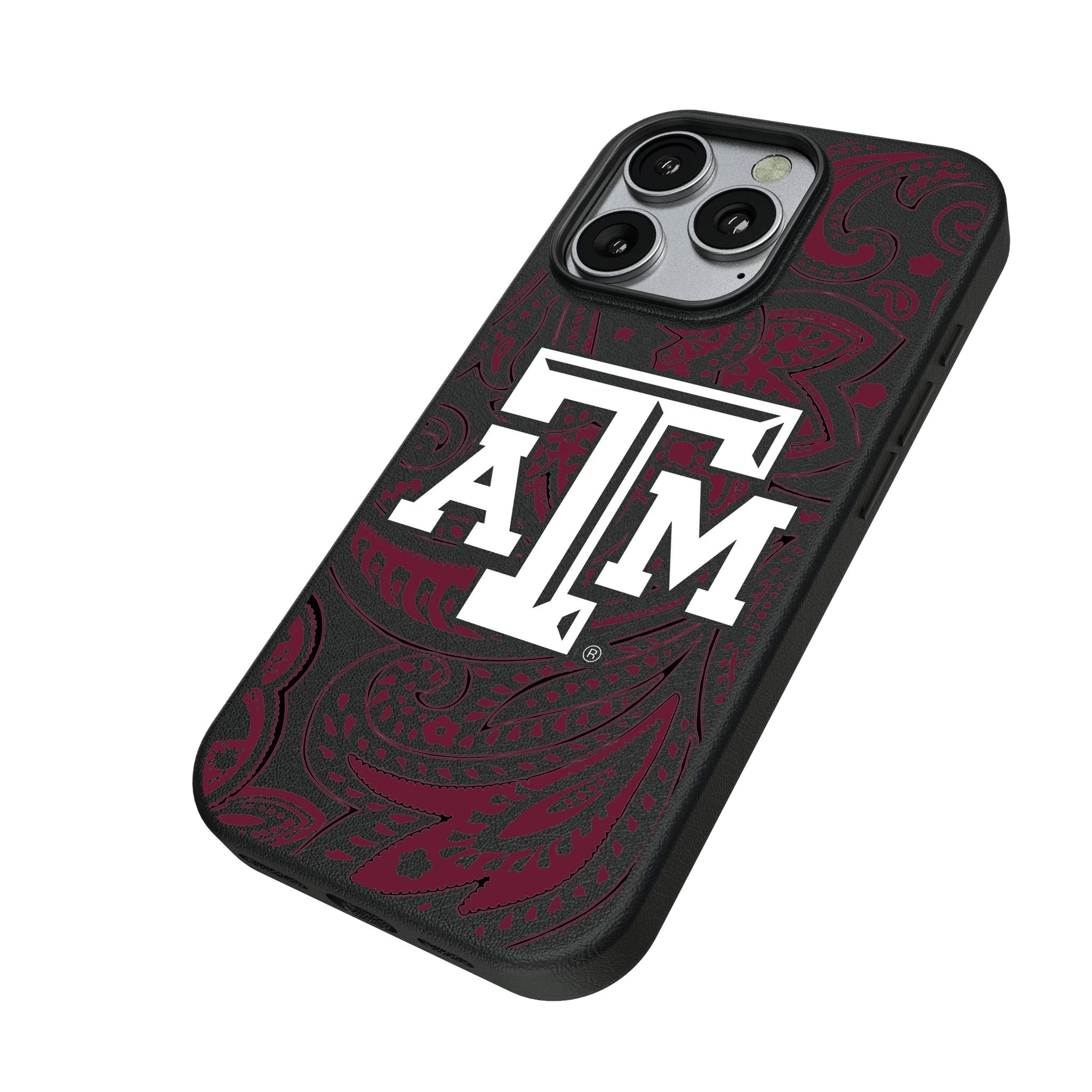 Texas A&M University Aggies Paisley MagSafe Compatible Phone Case for Apple iPhone