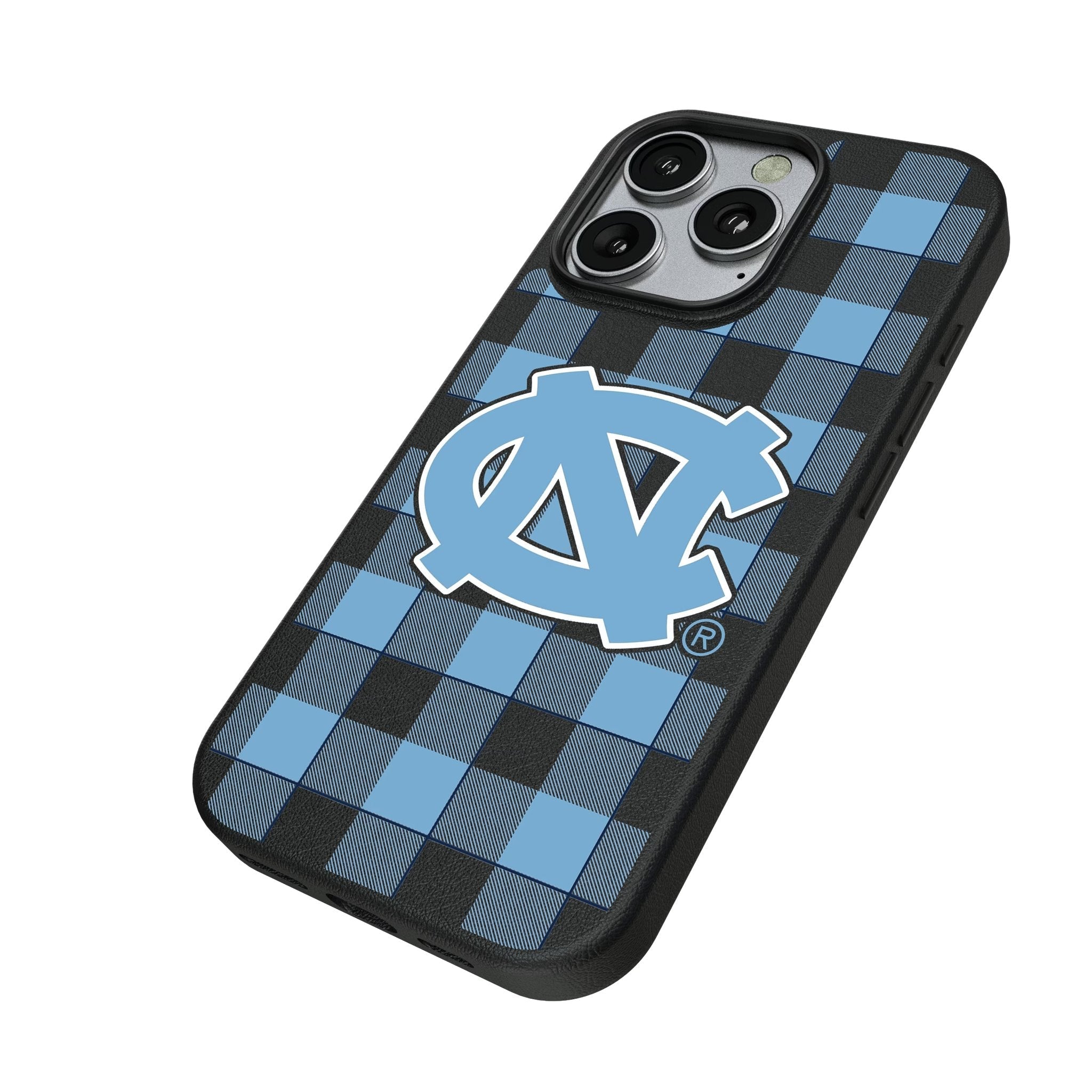 University of North Carolina Tar Heels Plaid MagSafe Compatible Phone Case for Apple iPhone