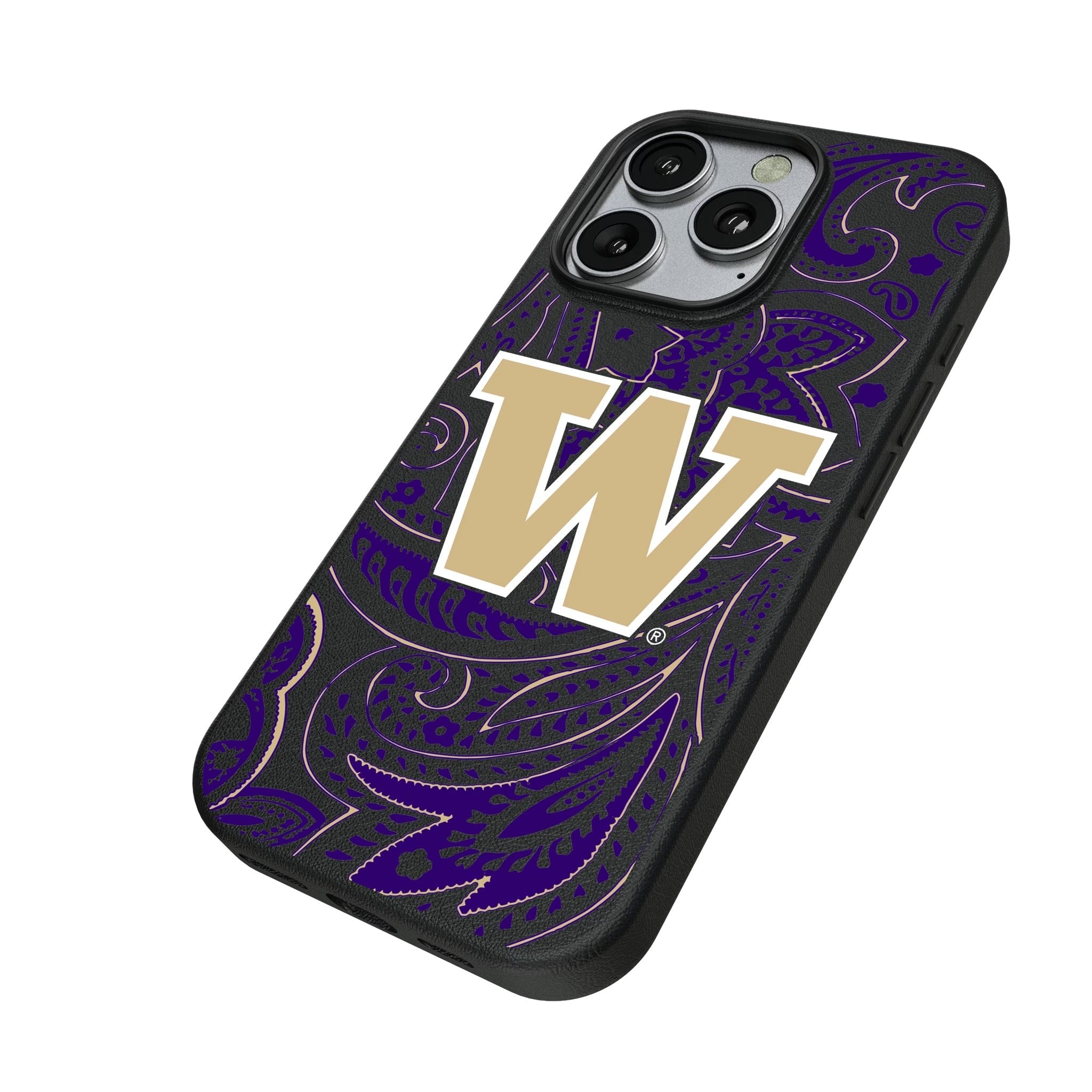 University of Washington Huskies Paisley MagSafe Compatible Phone Case for Apple iPhone