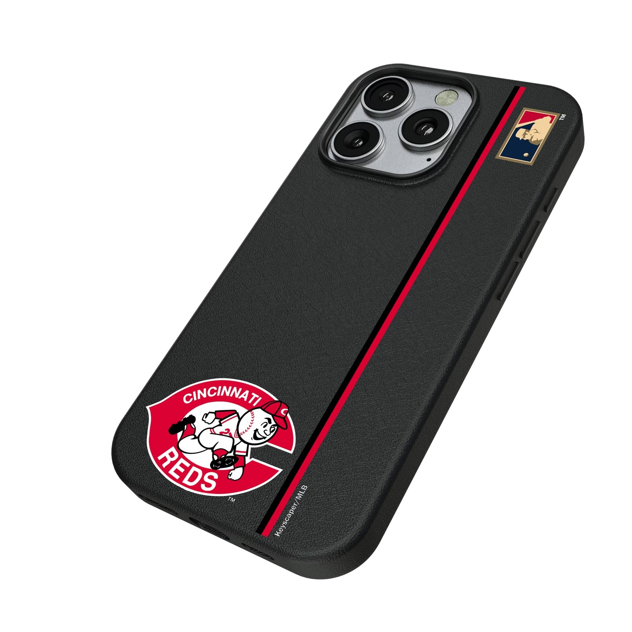 Cincinnati Reds 1974-1992 - Cooperstown Collection Sidebar MagSafe Compatible Phone Case for Apple iPhone 2