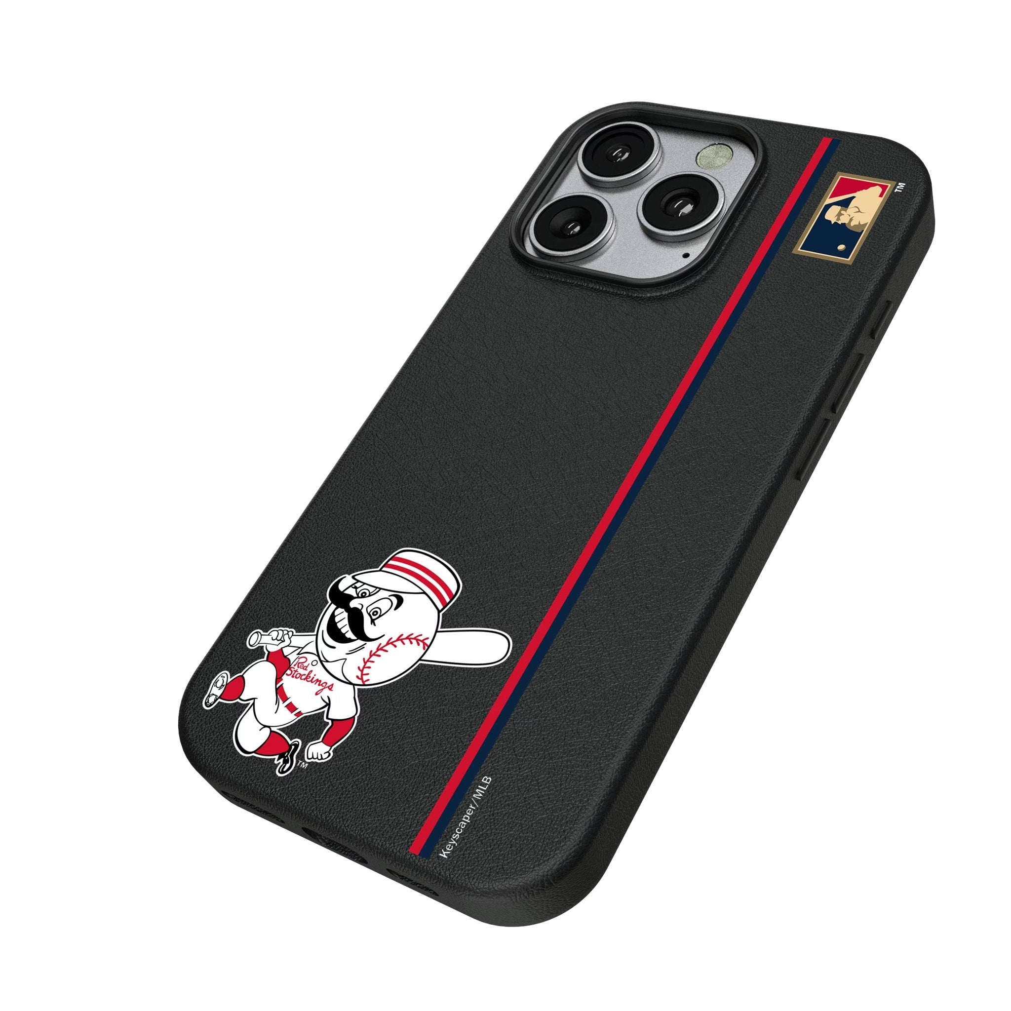 Cincinnati Reds 1953-1967 - Cooperstown Collection Sidebar MagSafe Compatible Phone Case for Apple iPhone 2