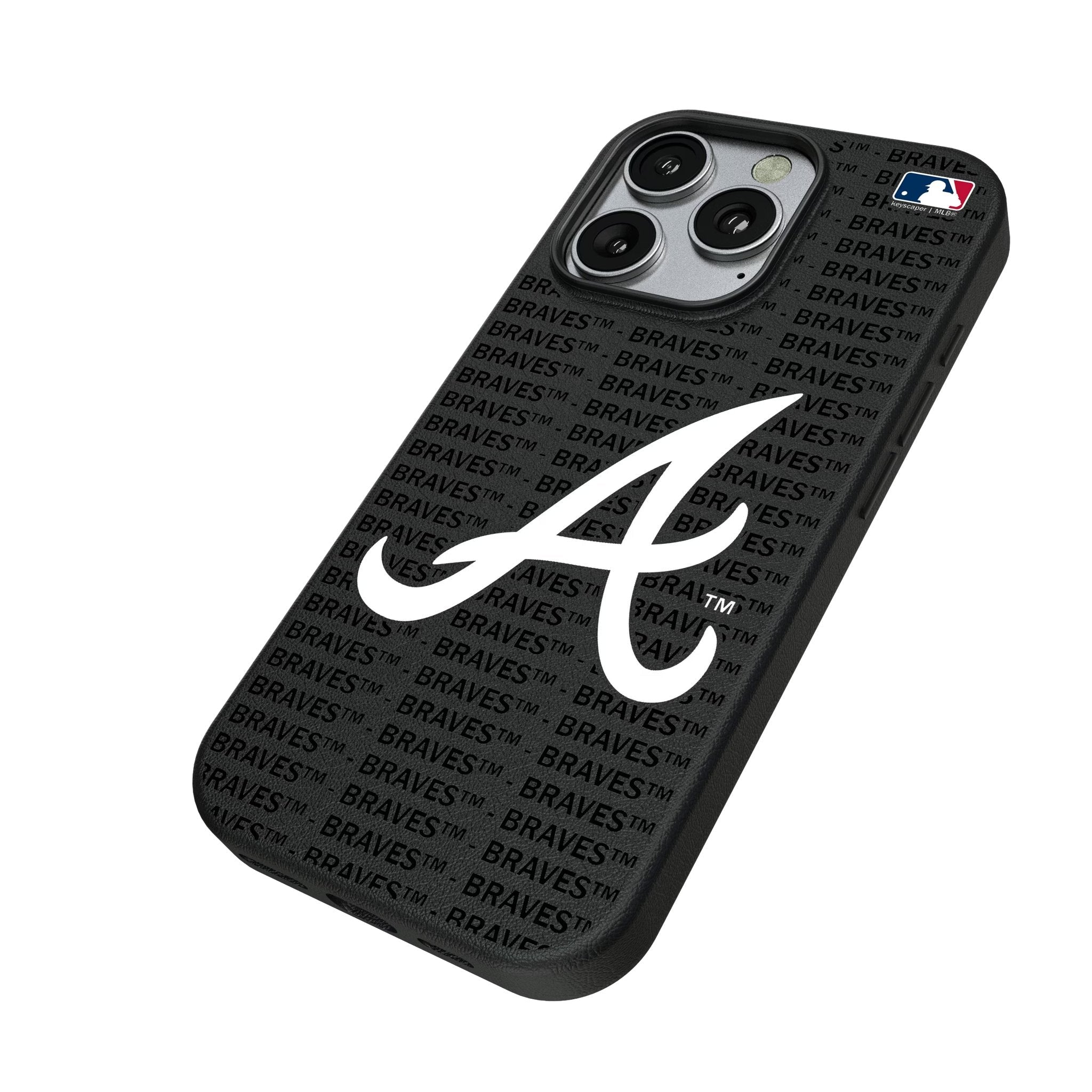 Atlanta Braves Text Backdrop MagSafe Compatible Phone Case for Apple iPhone