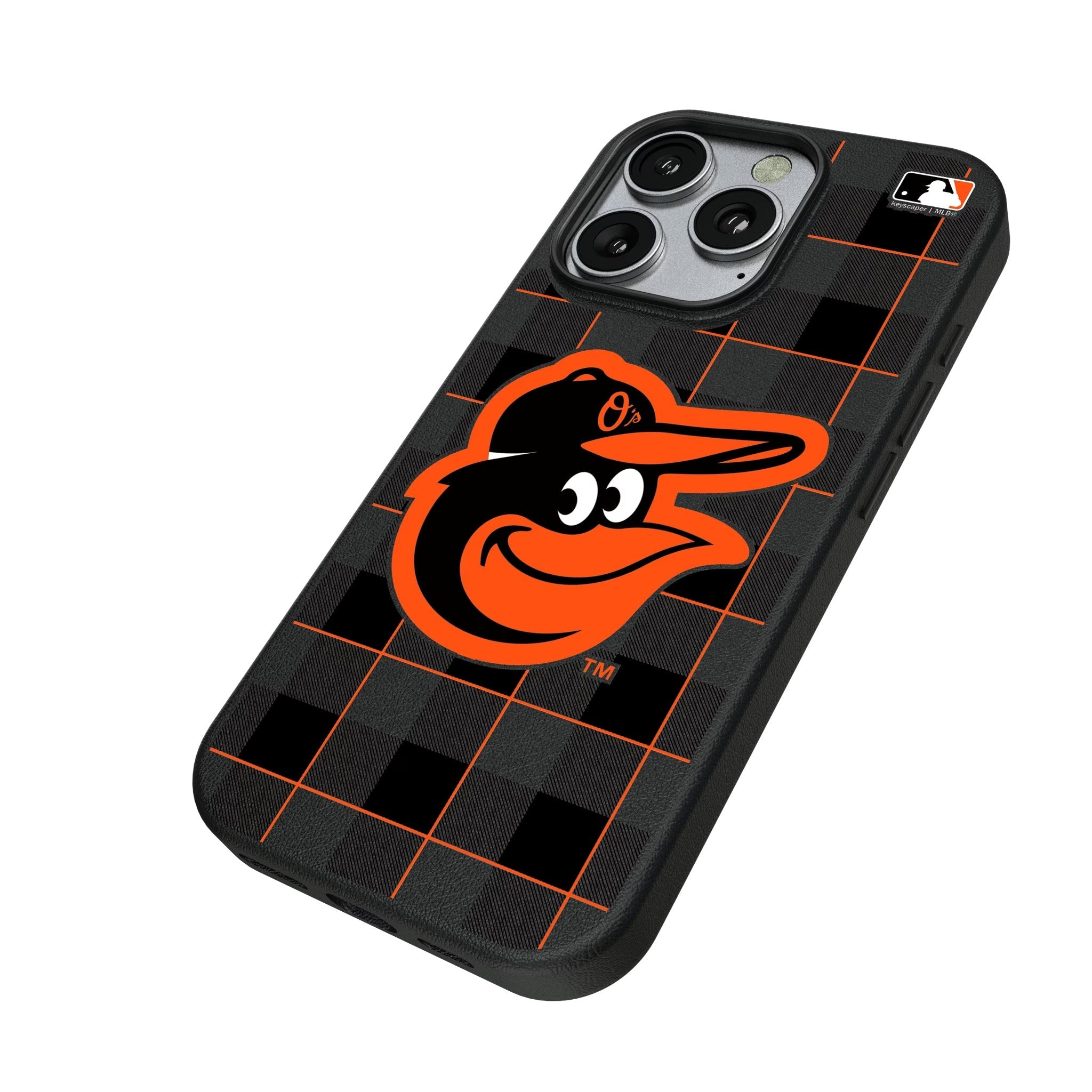 Baltimore Orioles Plaid MagSafe Compatible Phone Case for Apple iPhone