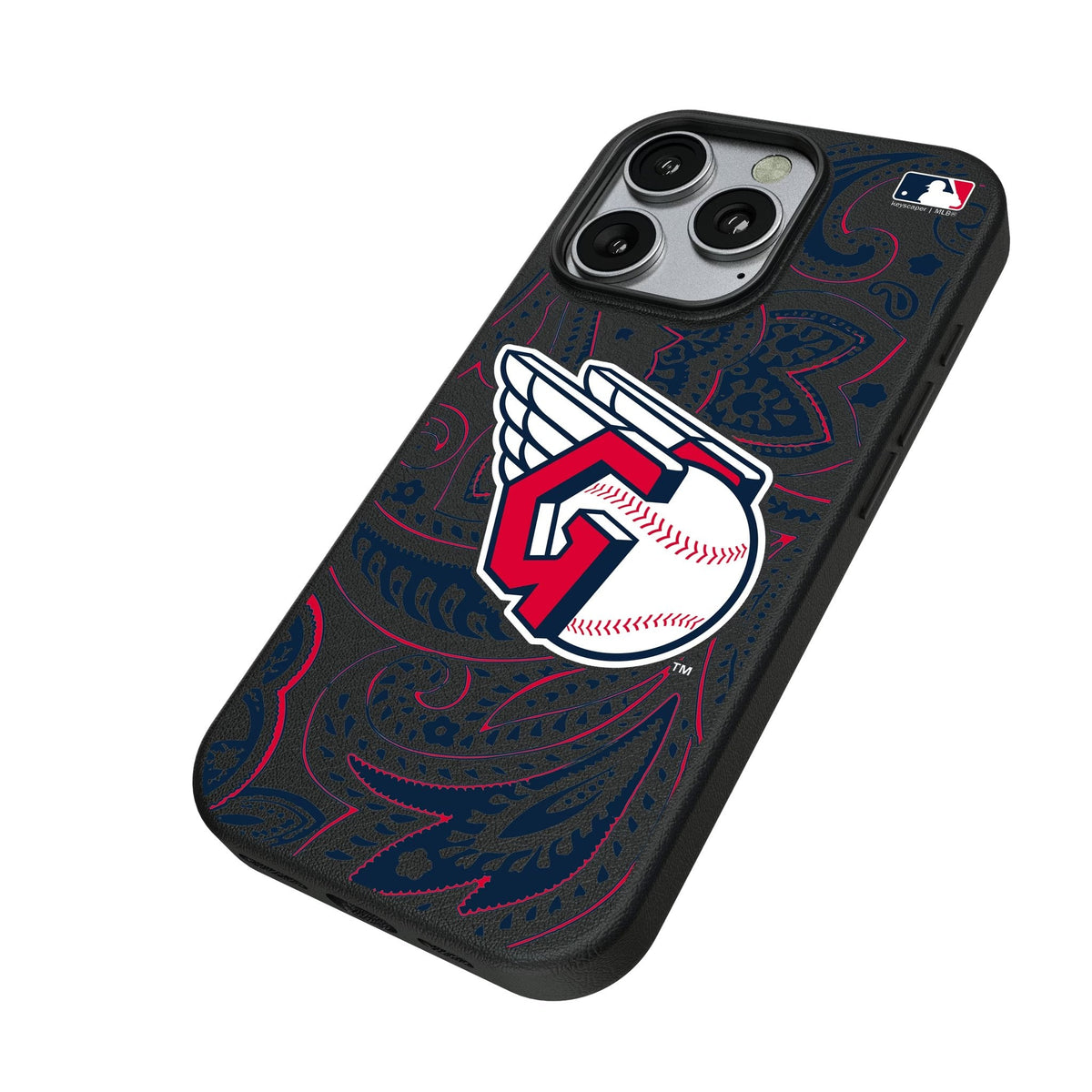 Cleveland Guardians Paisley MagSafe Compatible Phone Case for Apple iPhone 2