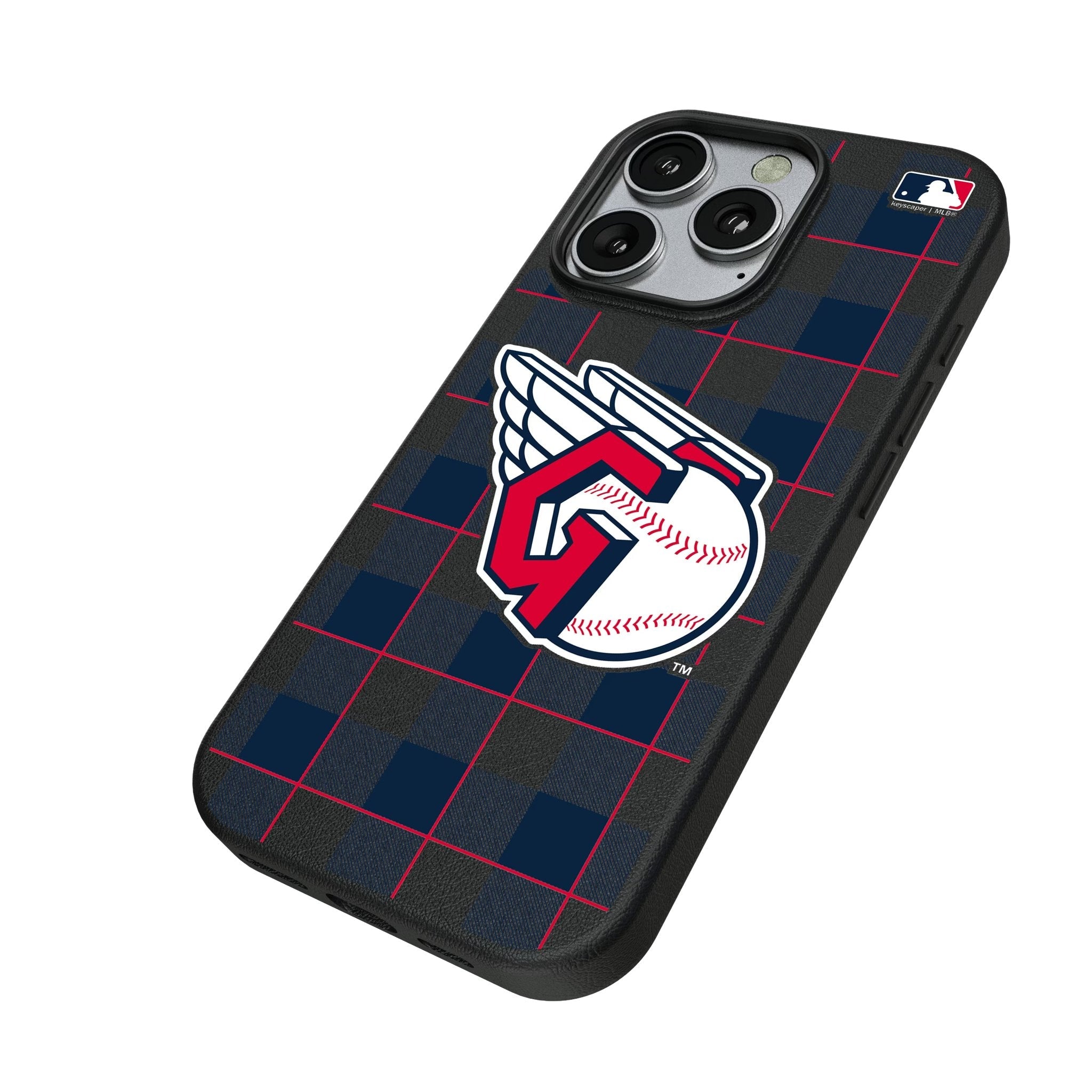 Cleveland Guardians Plaid MagSafe Compatible Phone Case for Apple iPhone 2