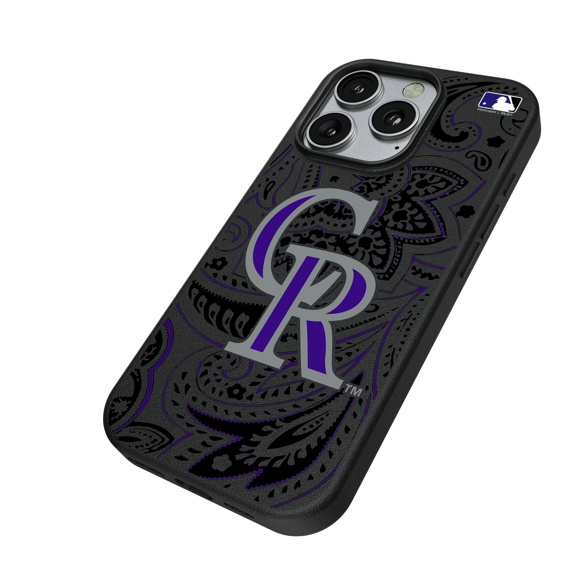 Colorado Rockies Paisley MagSafe Compatible Phone Case for Apple iPhone