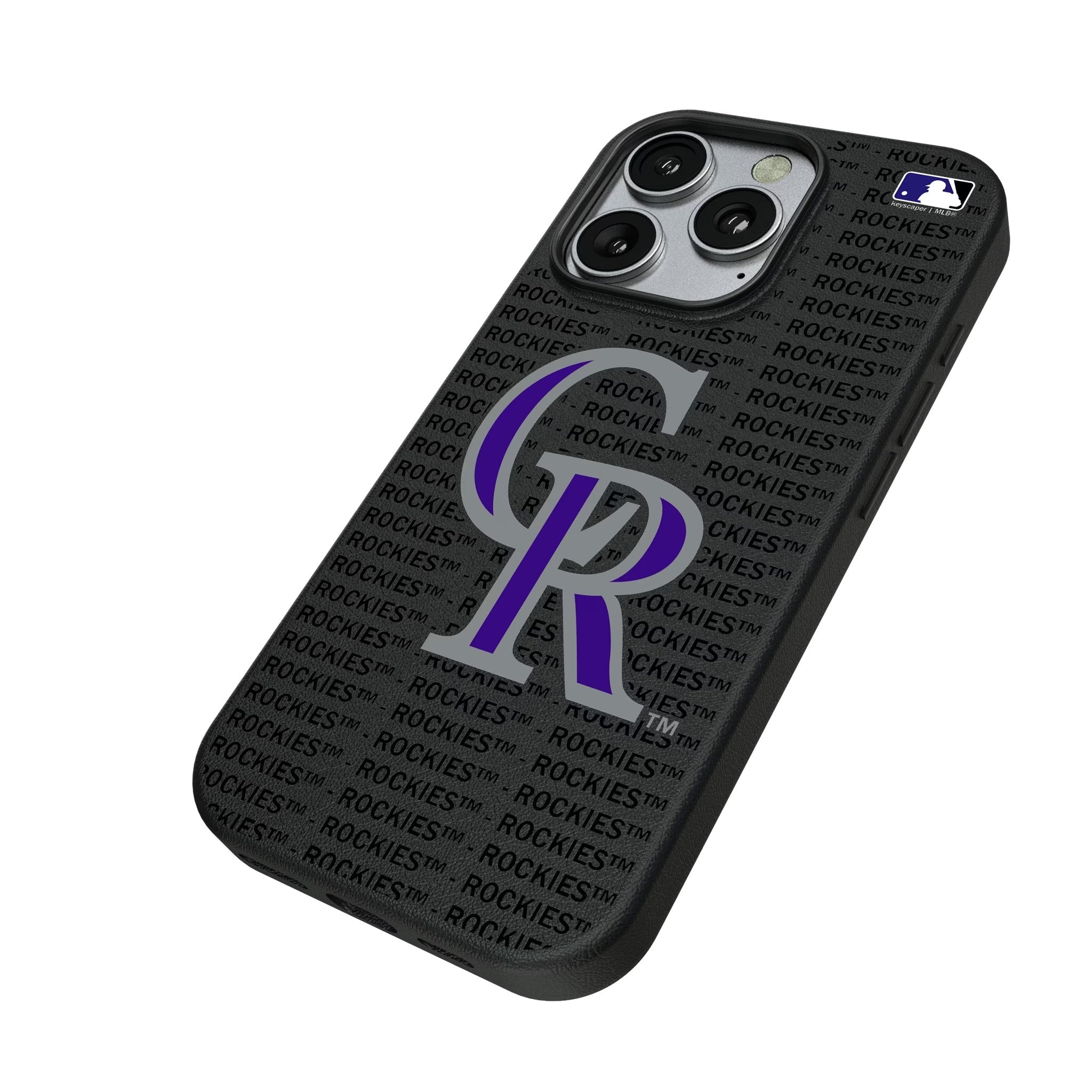 Colorado Rockies Text Backdrop MagSafe Compatible Phone Case for Apple iPhone 2