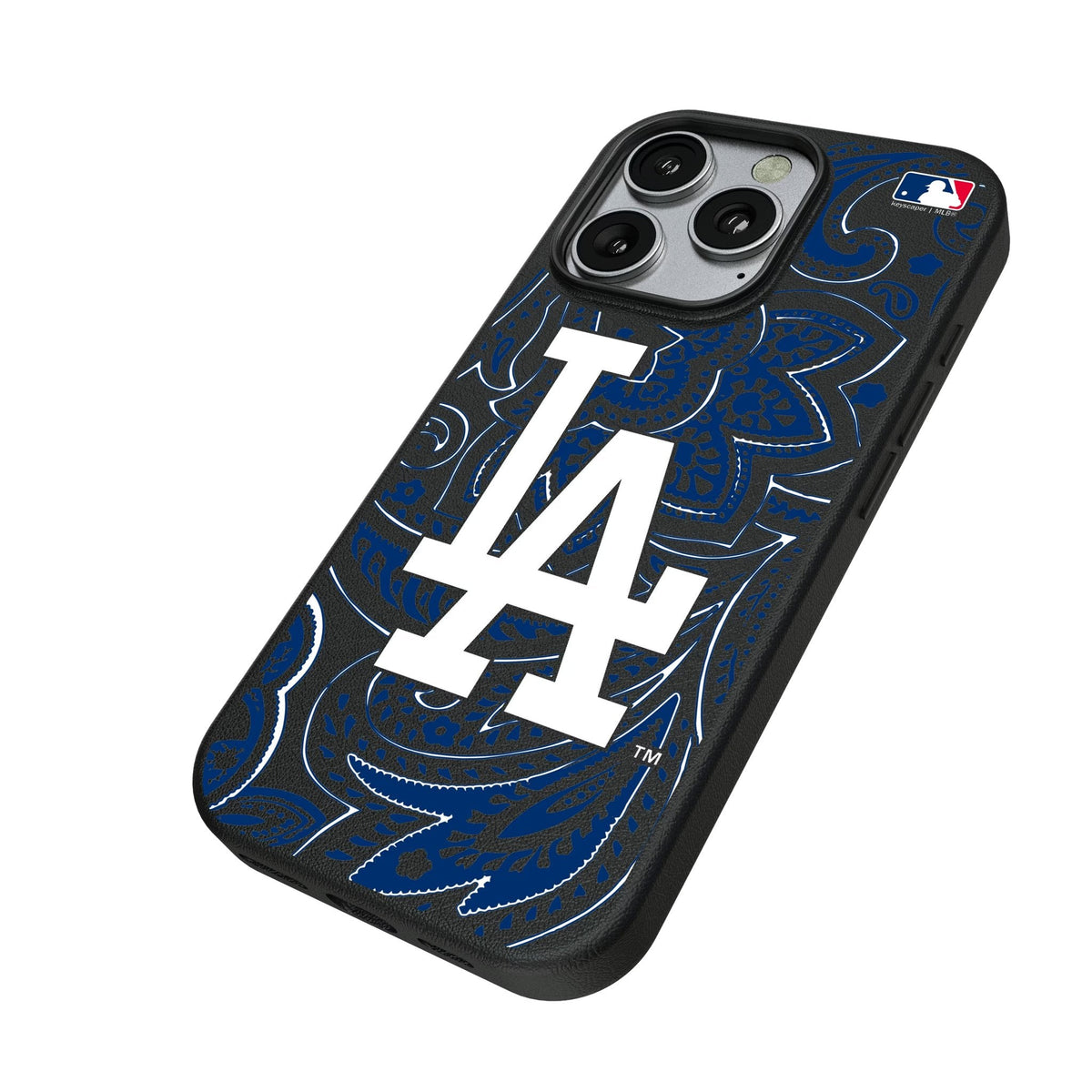 LA Dodgers Paisley MagSafe Compatible Phone Case for Apple iPhone 2