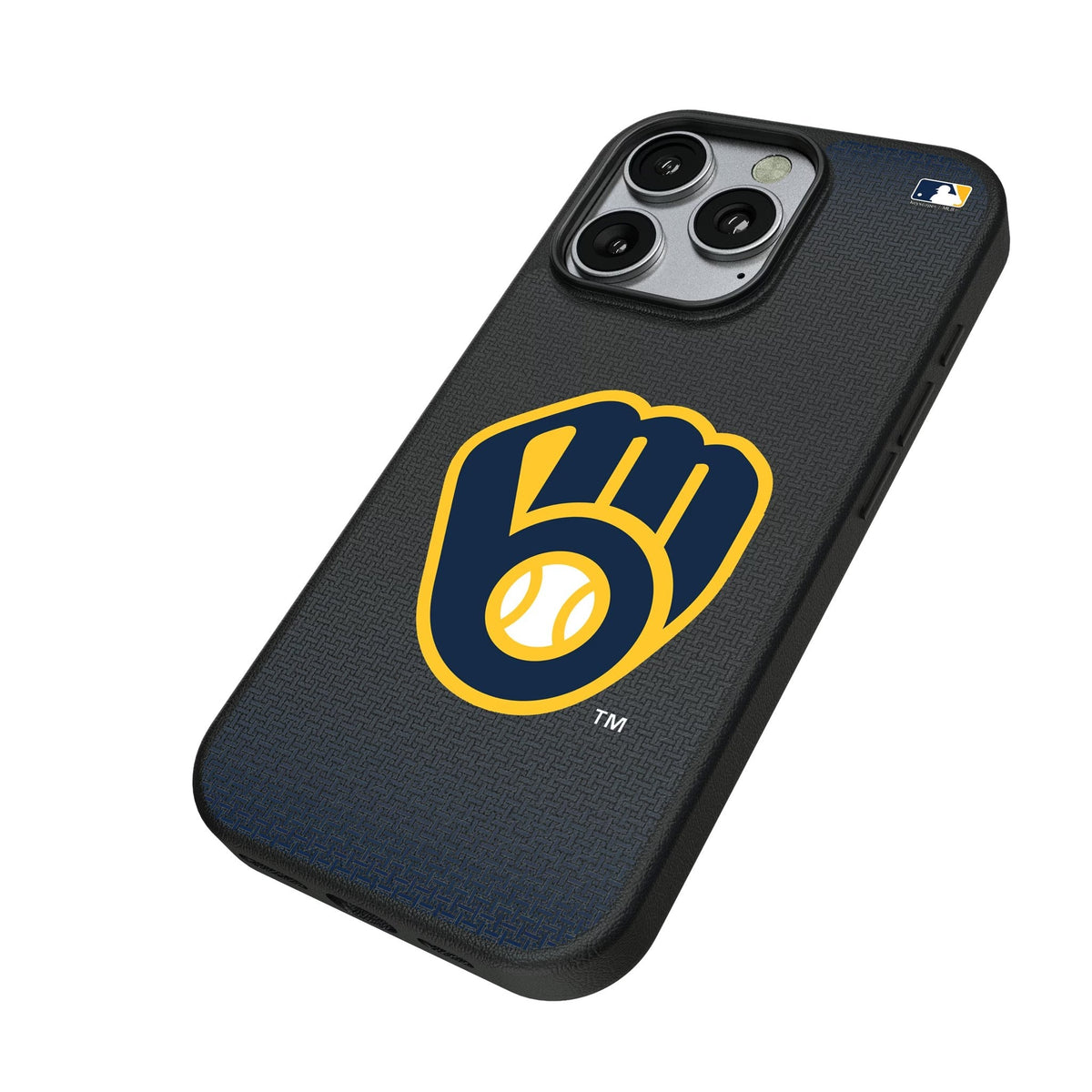 Milwaukee Brewers Linen MagSafe Compatible Phone Case for Apple iPhone 2
