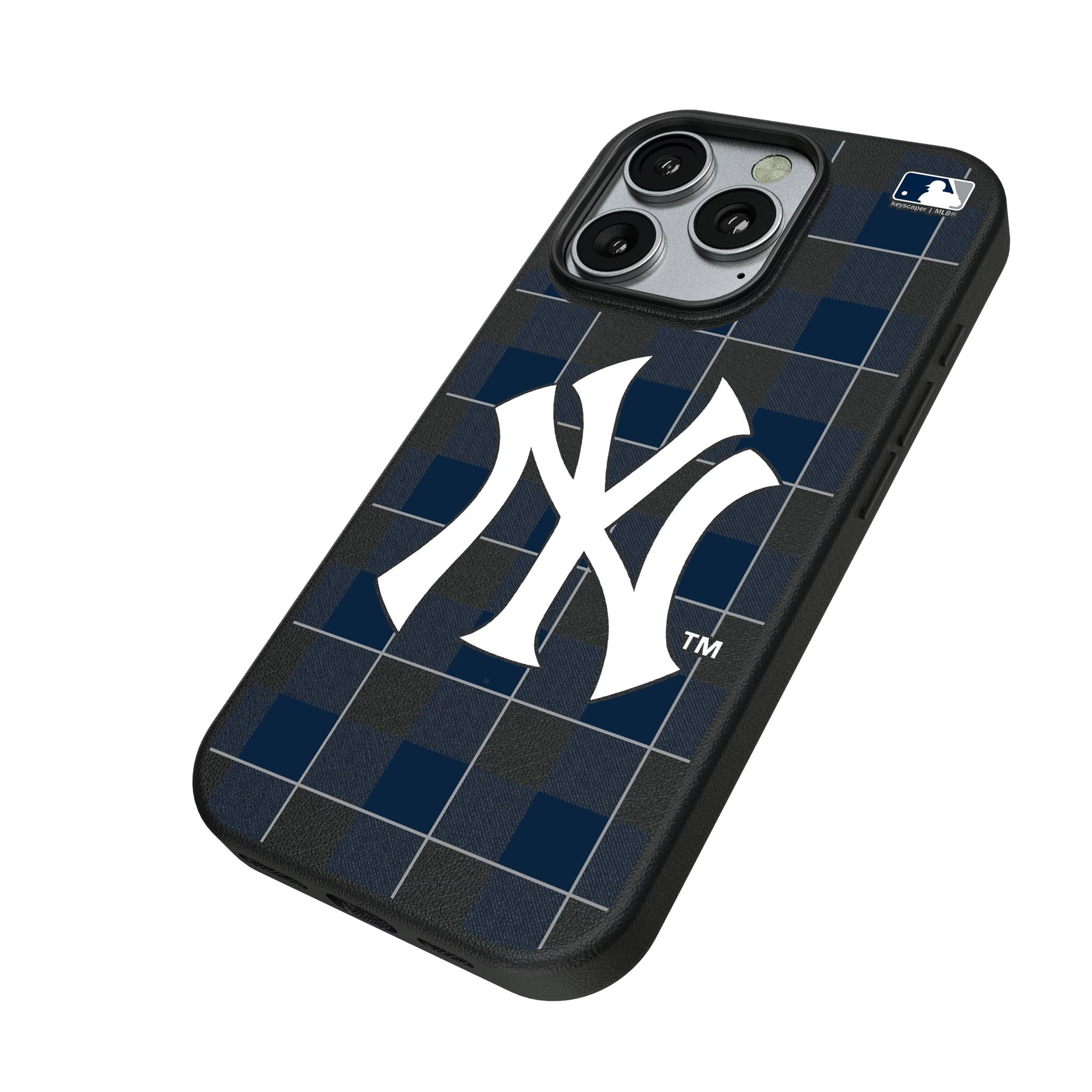 New York Yankees Plaid MagSafe Compatible Phone Case for Apple iPhone 2