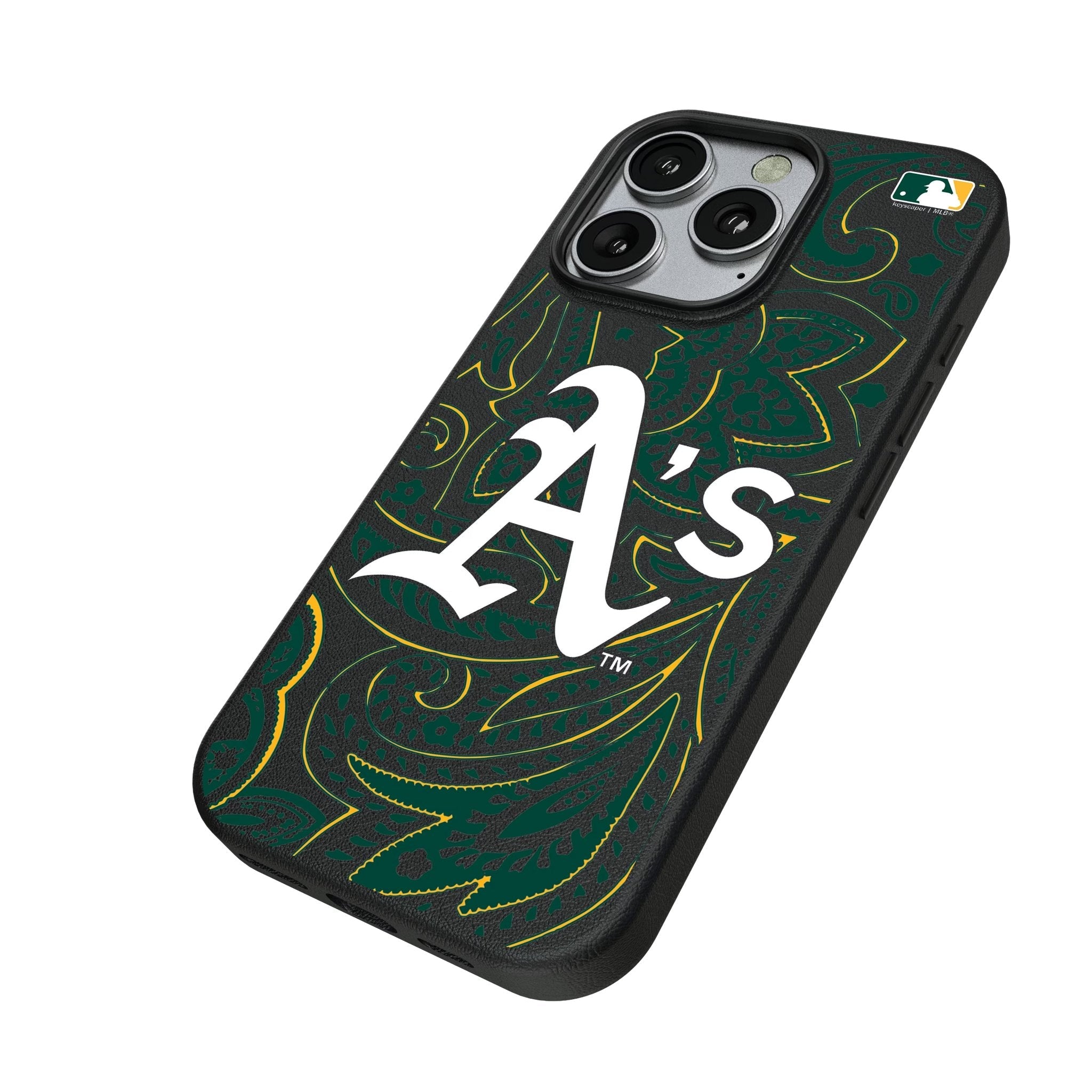 Oakland Athletics Paisley MagSafe Compatible Phone Case for Apple iPhone 2