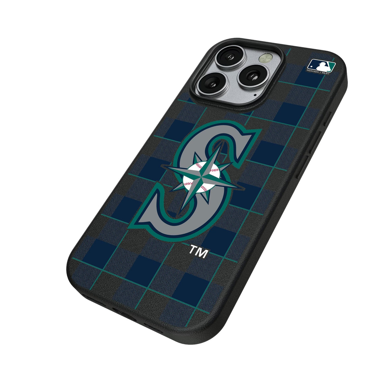 Seattle Mariners Plaid MagSafe Compatible Phone Case for Apple iPhone 2