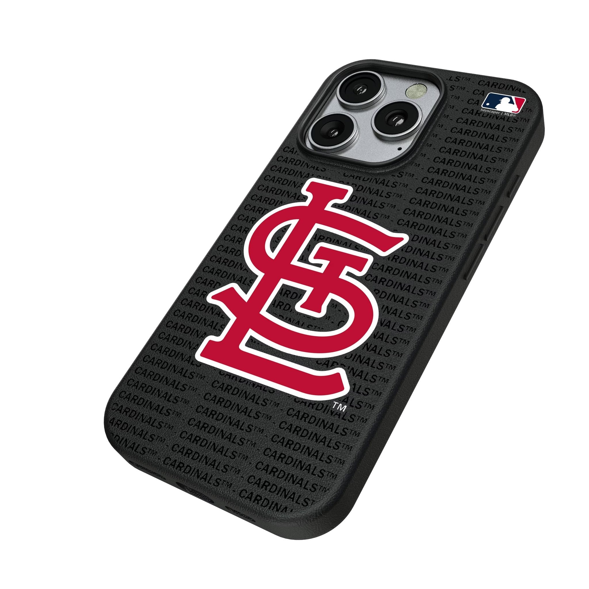 St Louis Cardinals Text Backdrop MagSafe Compatible Phone Case for Apple iPhone 2