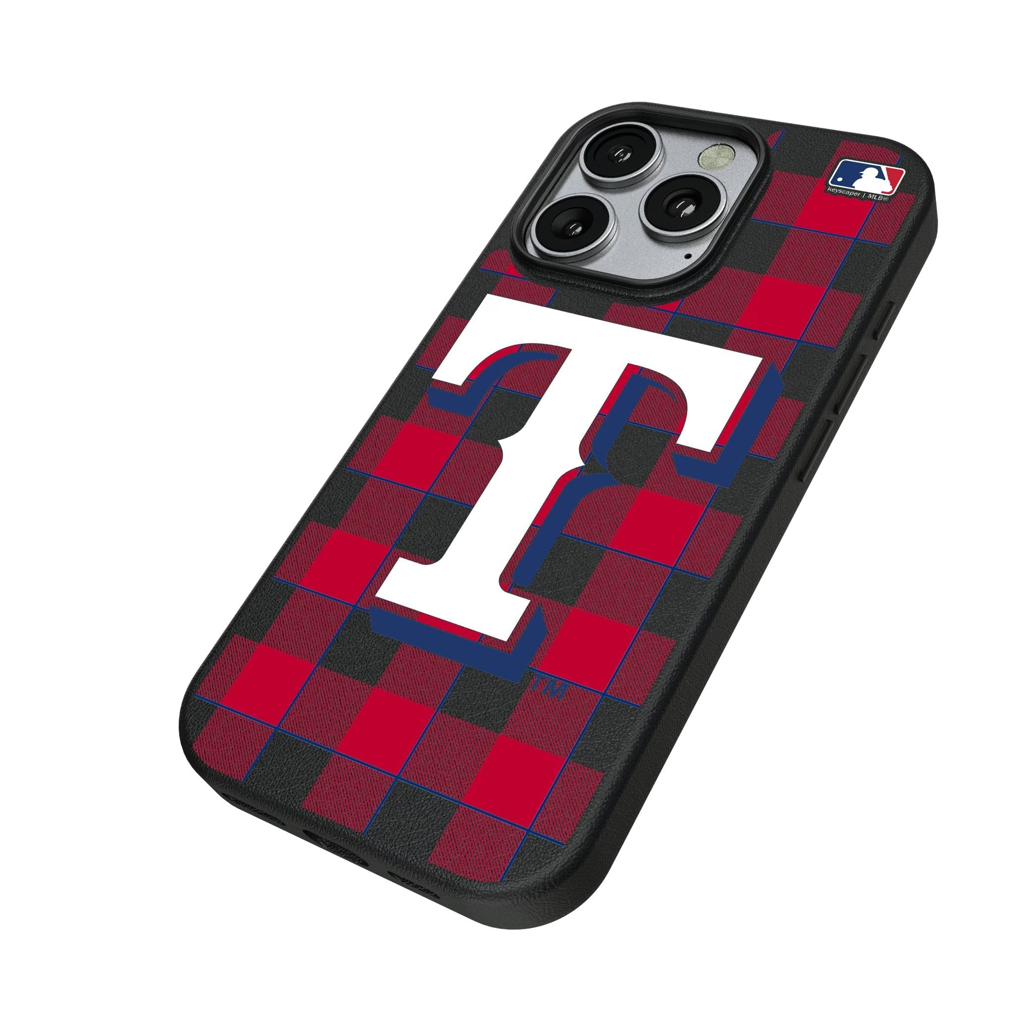 Texas Rangers Plaid MagSafe Compatible Phone Case for Apple iPhone 2