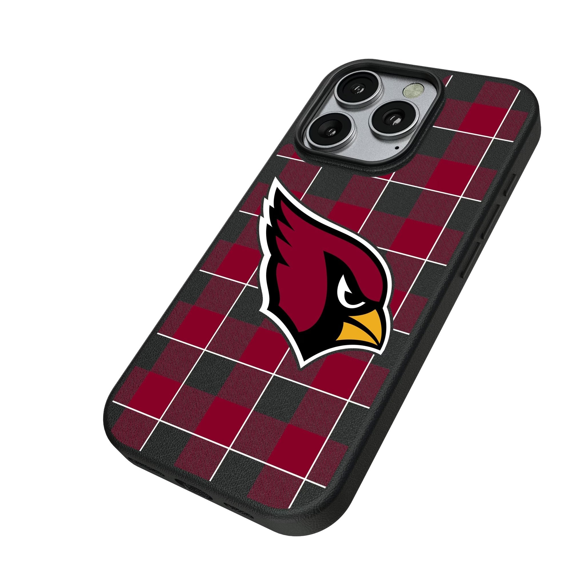 Arizona Cardinals Plaid MagSafe Compatible Phone Case for Apple iPhone