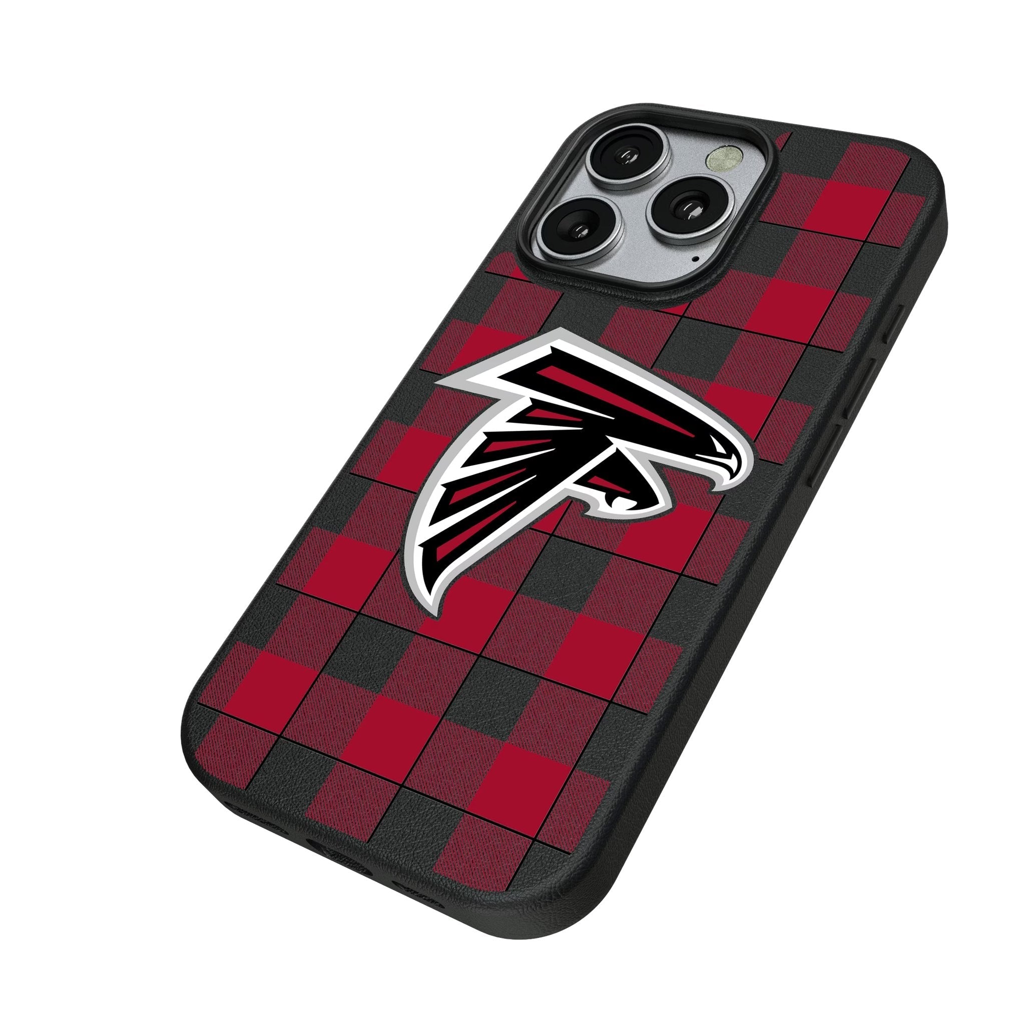 Atlanta Falcons Plaid MagSafe Compatible Phone Case for Apple iPhone