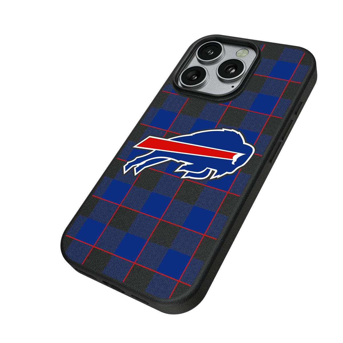 Buffalo Bills Plaid MagSafe Compatible Phone Case for Apple iPhone