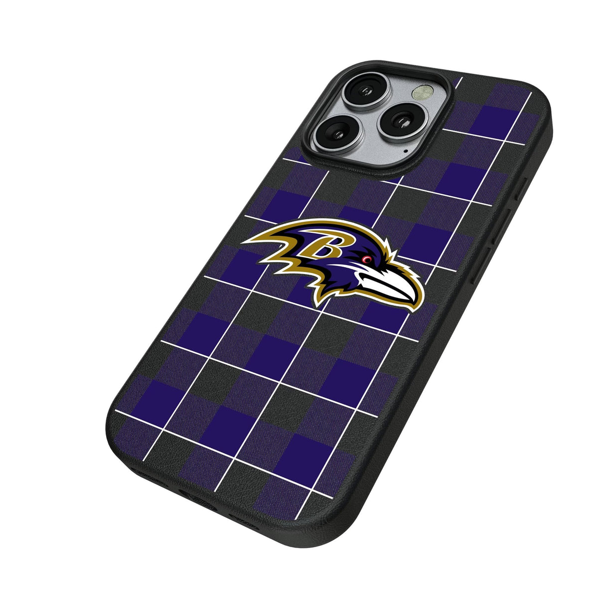 Baltimore Ravens Plaid MagSafe Compatible Phone Case for Apple iPhone