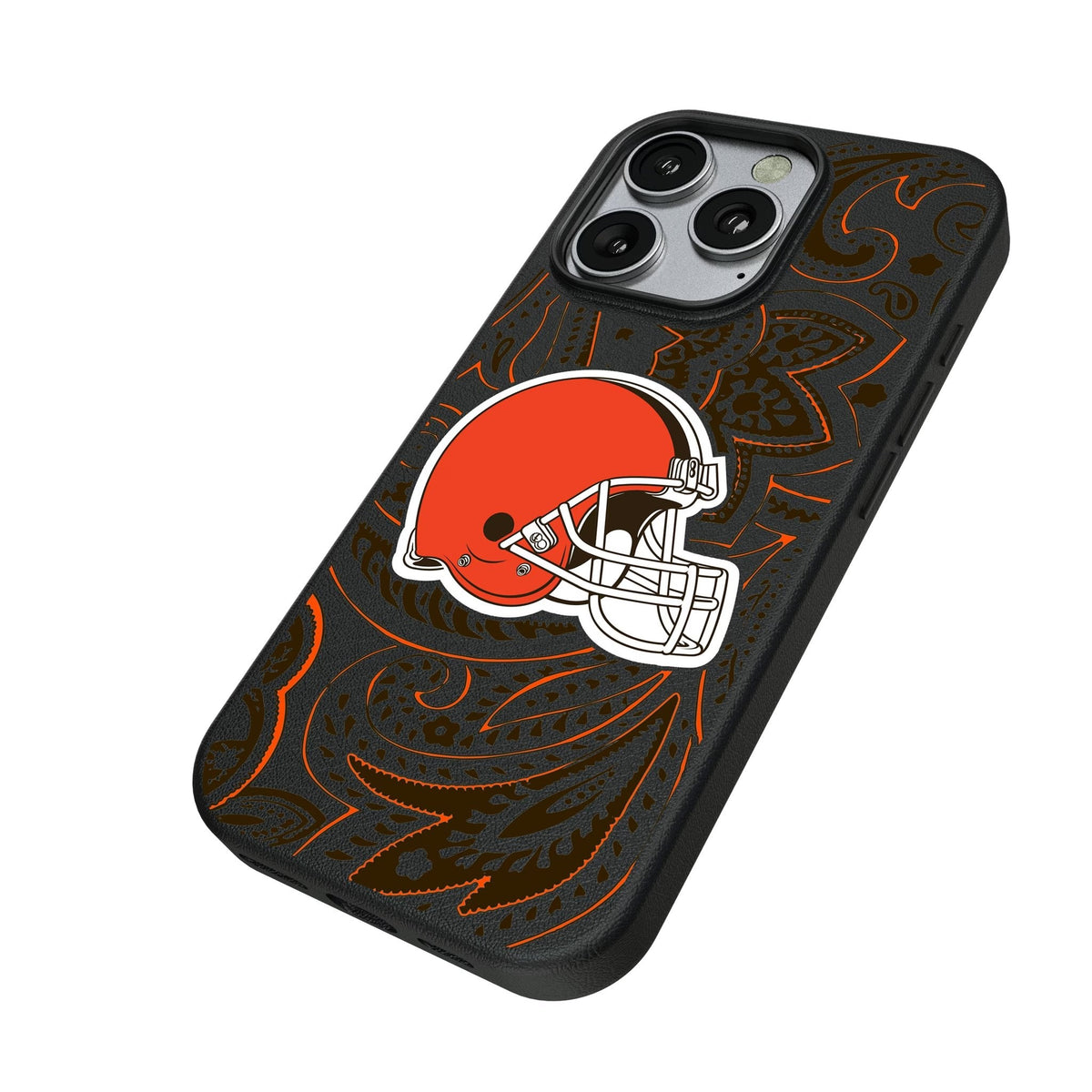 Cleveland Browns Paisley MagSafe Compatible Phone Case for Apple iPhone 2