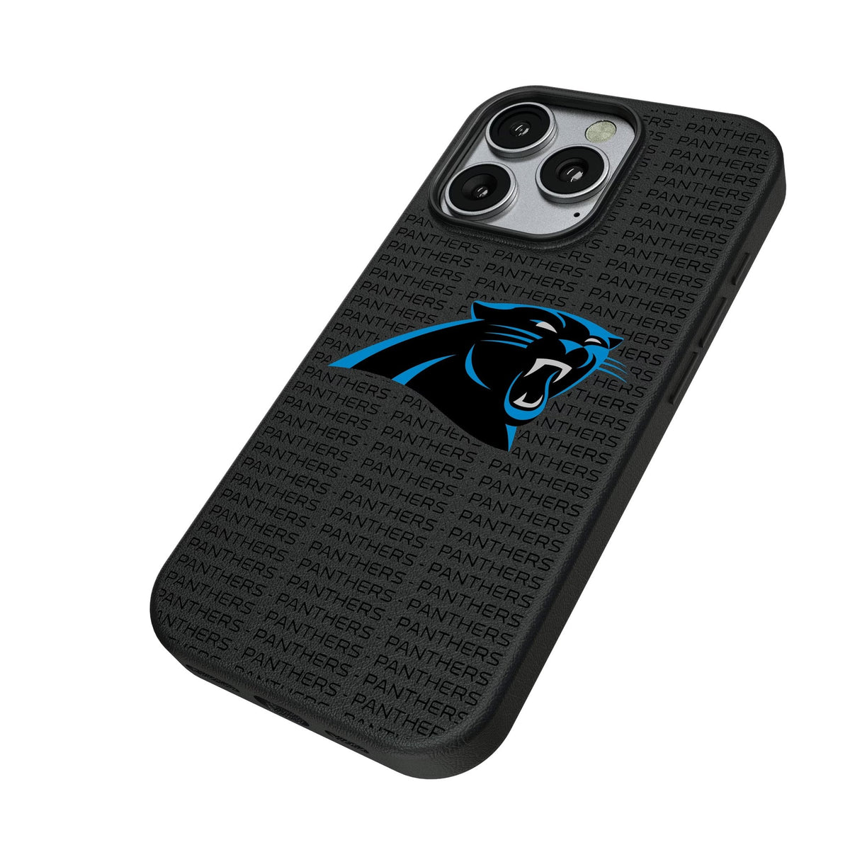 Carolina Panthers Text Backdrop MagSafe Compatible Phone Case for Apple iPhone 2