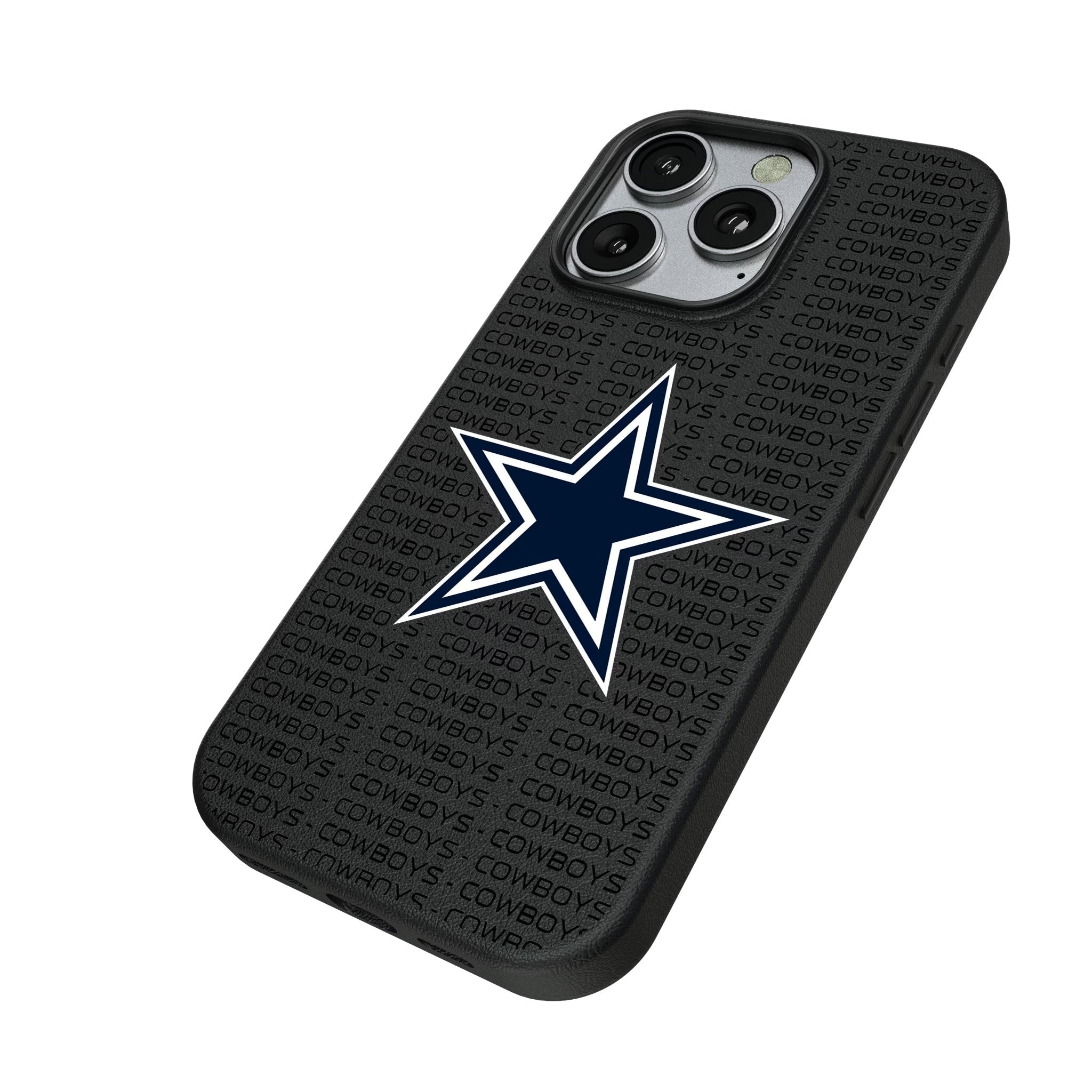 Dallas Cowboys Text Backdrop MagSafe Compatible Phone Case for Apple iPhone