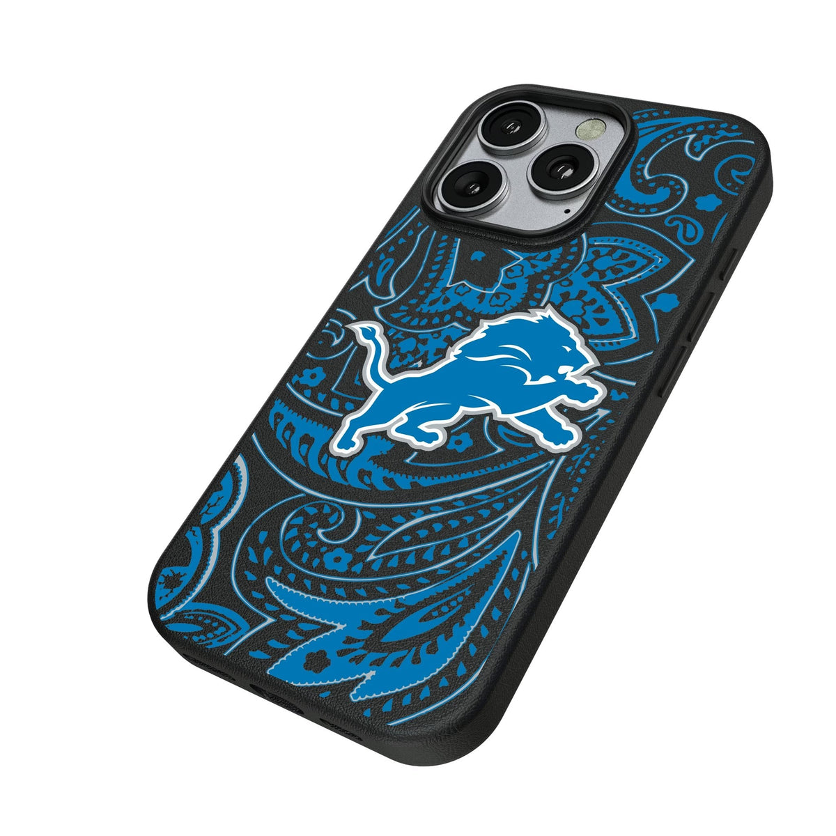 Detroit Lions Paisley MagSafe Compatible Phone Case for Apple iPhone 2