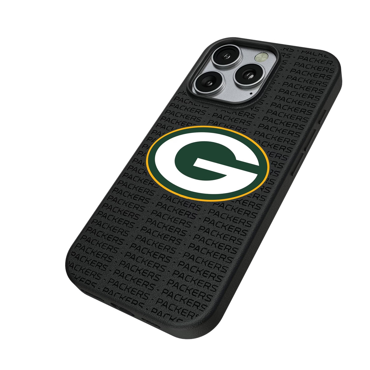 Green Bay Packers Text Backdrop MagSafe Compatible Phone Case for Apple iPhone