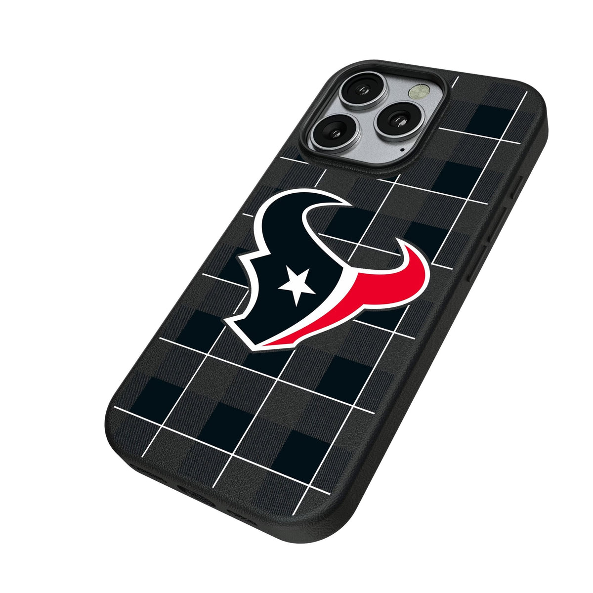 Houston Texans Plaid MagSafe Compatible Phone Case for Apple iPhone