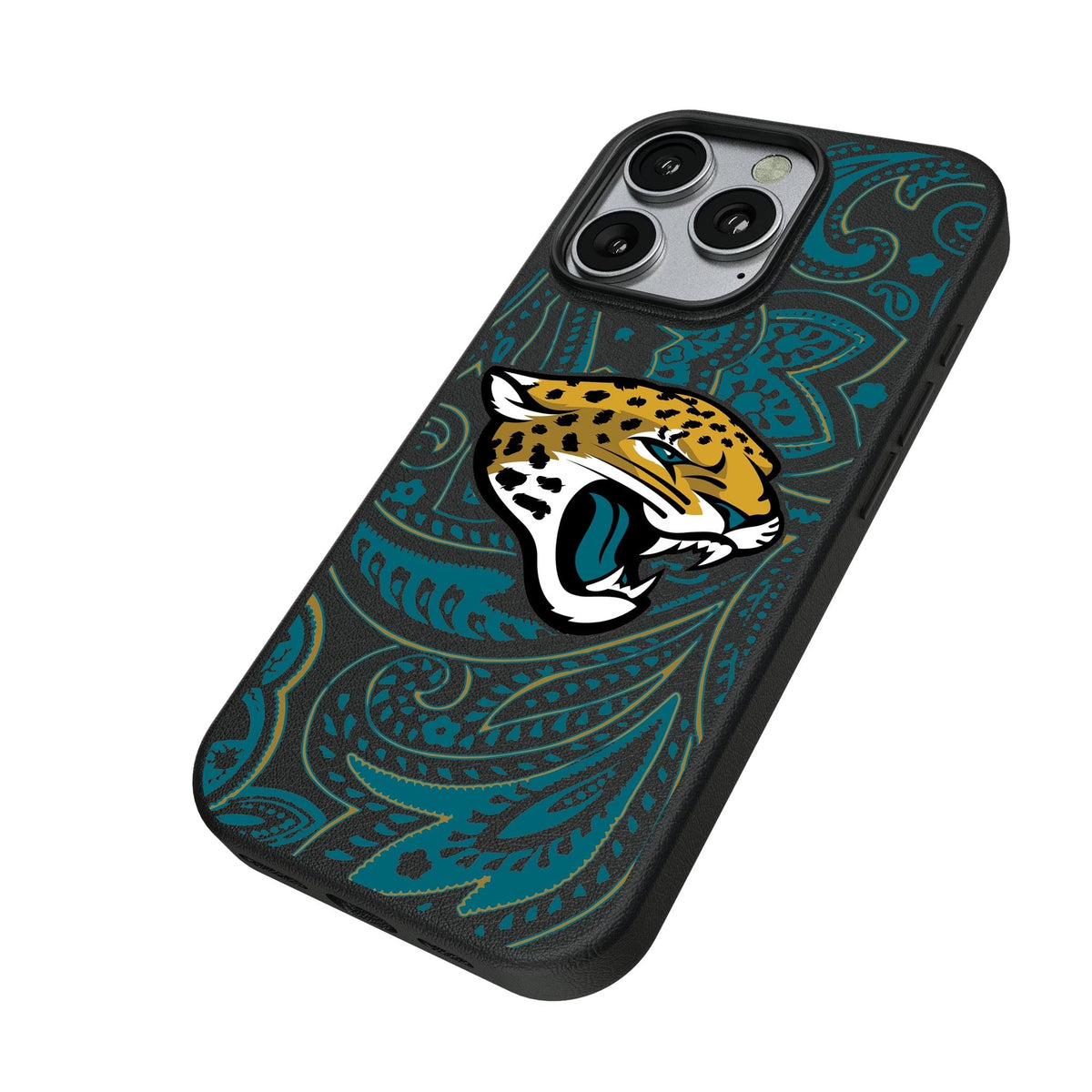 Jacksonville Jaguars Paisley MagSafe Compatible Phone Case for Apple iPhone 2