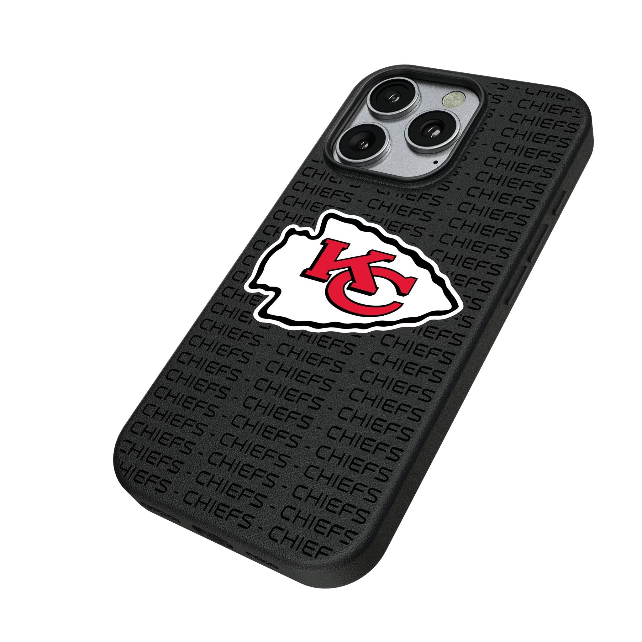 Kansas City Chiefs Text Backdrop MagSafe Compatible Phone Case for Apple iPhone 2