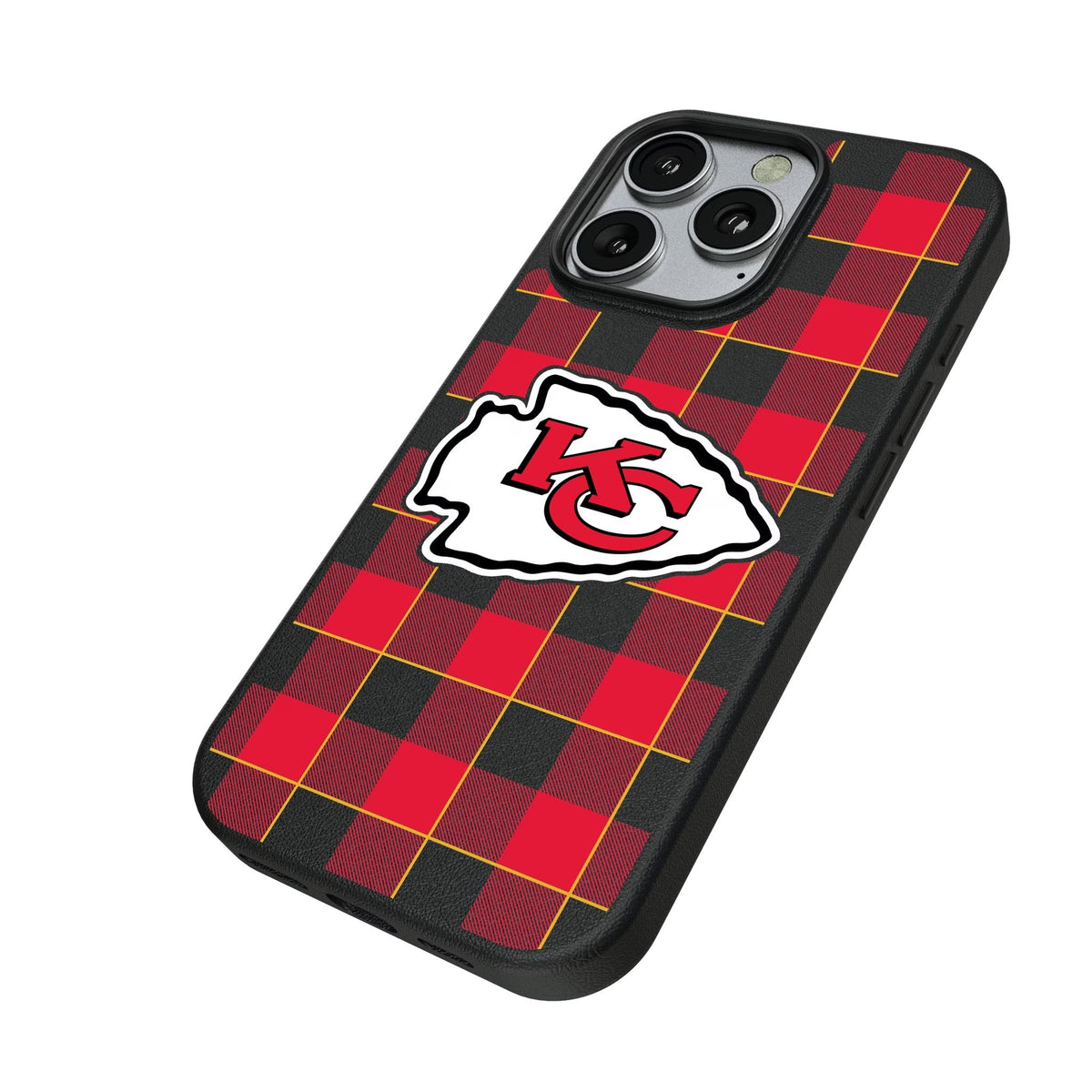Kansas City Chiefs Plaid MagSafe Compatible Phone Case for Apple iPhone 2