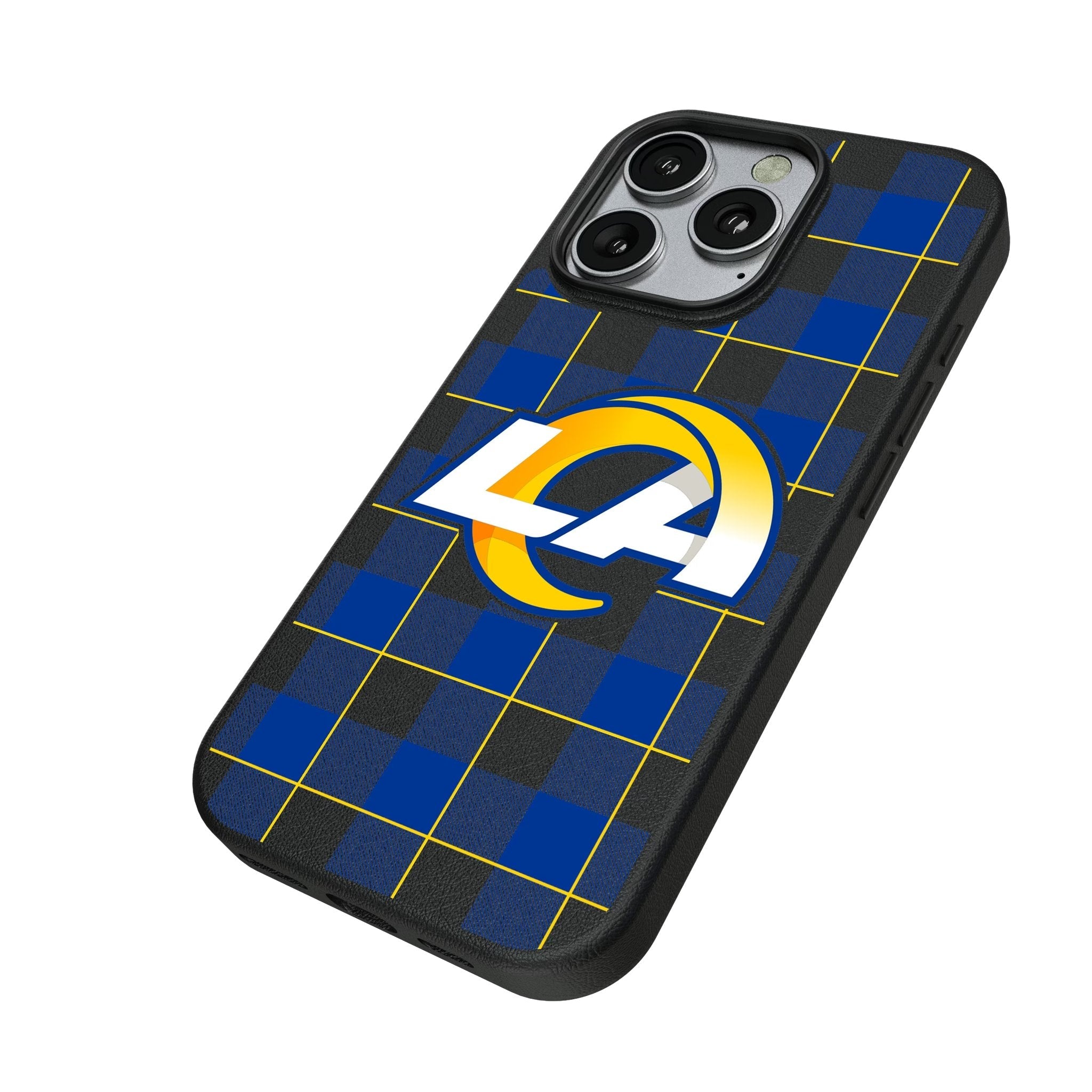 Los Angeles Rams Plaid MagSafe Compatible Phone Case for Apple iPhone 2
