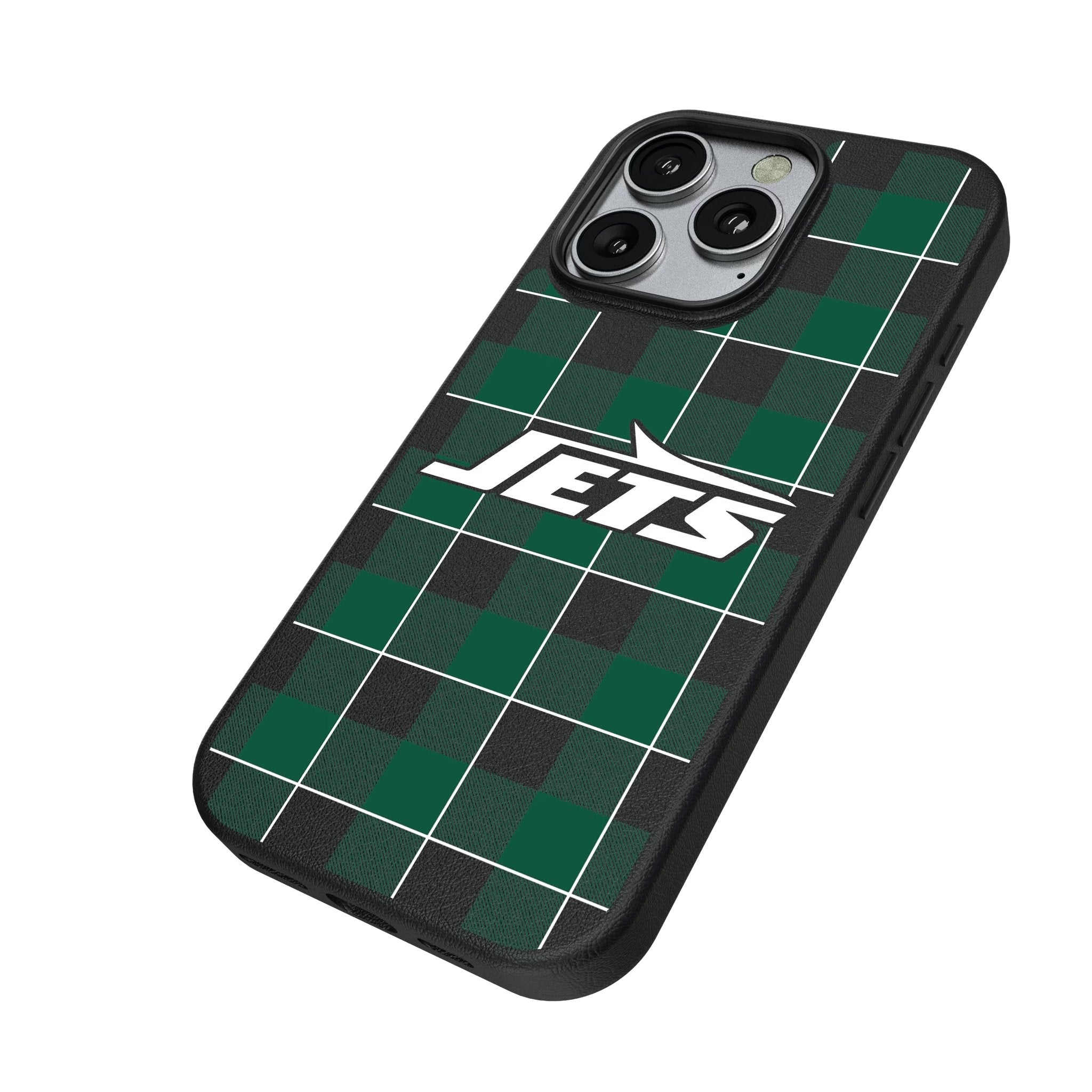New York Jets Plaid MagSafe Compatible Phone Case for Apple iPhone 2