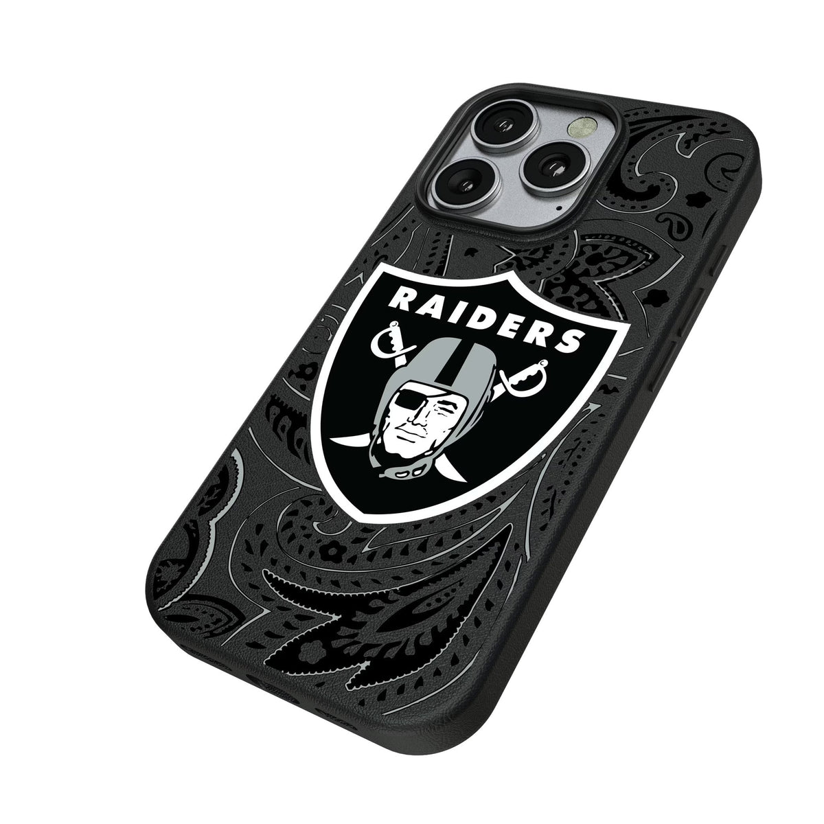 Las Vegas Raiders Paisley MagSafe Compatible Phone Case for Apple iPhone