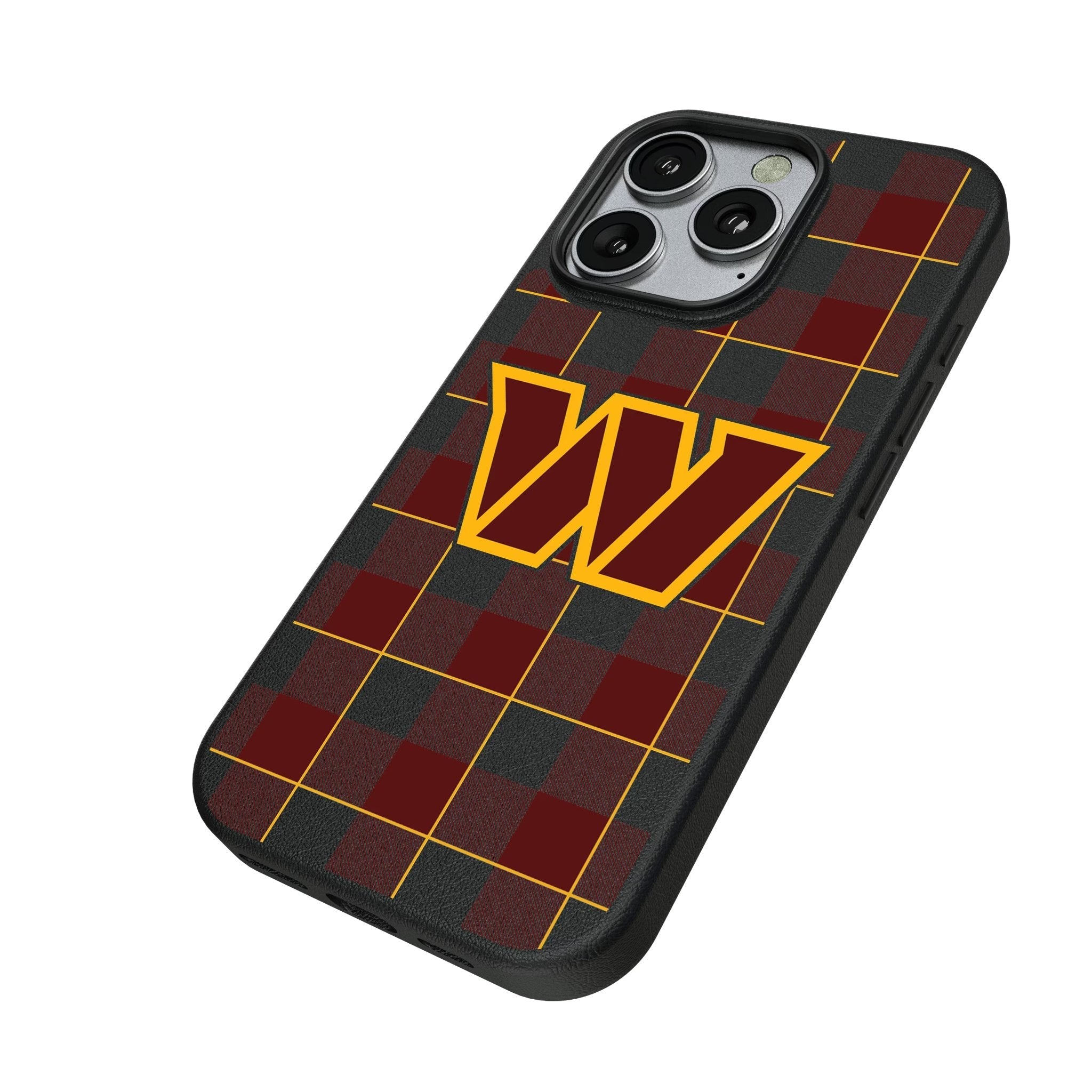 Washington Commanders Plaid MagSafe Compatible Phone Case for Apple iPhone 2