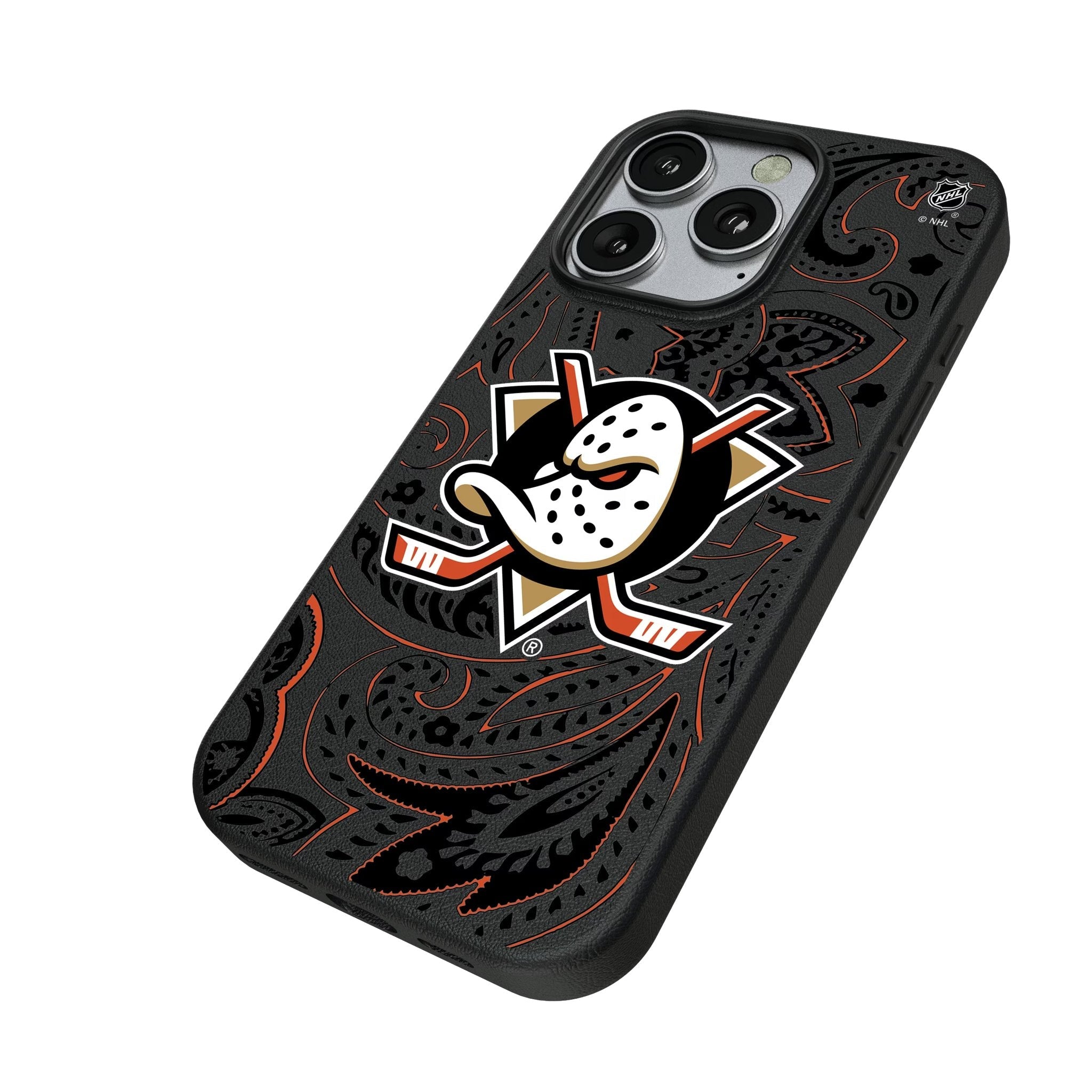 Anaheim Ducks Paisley MagSafe Compatible Phone Case for Apple iPhone