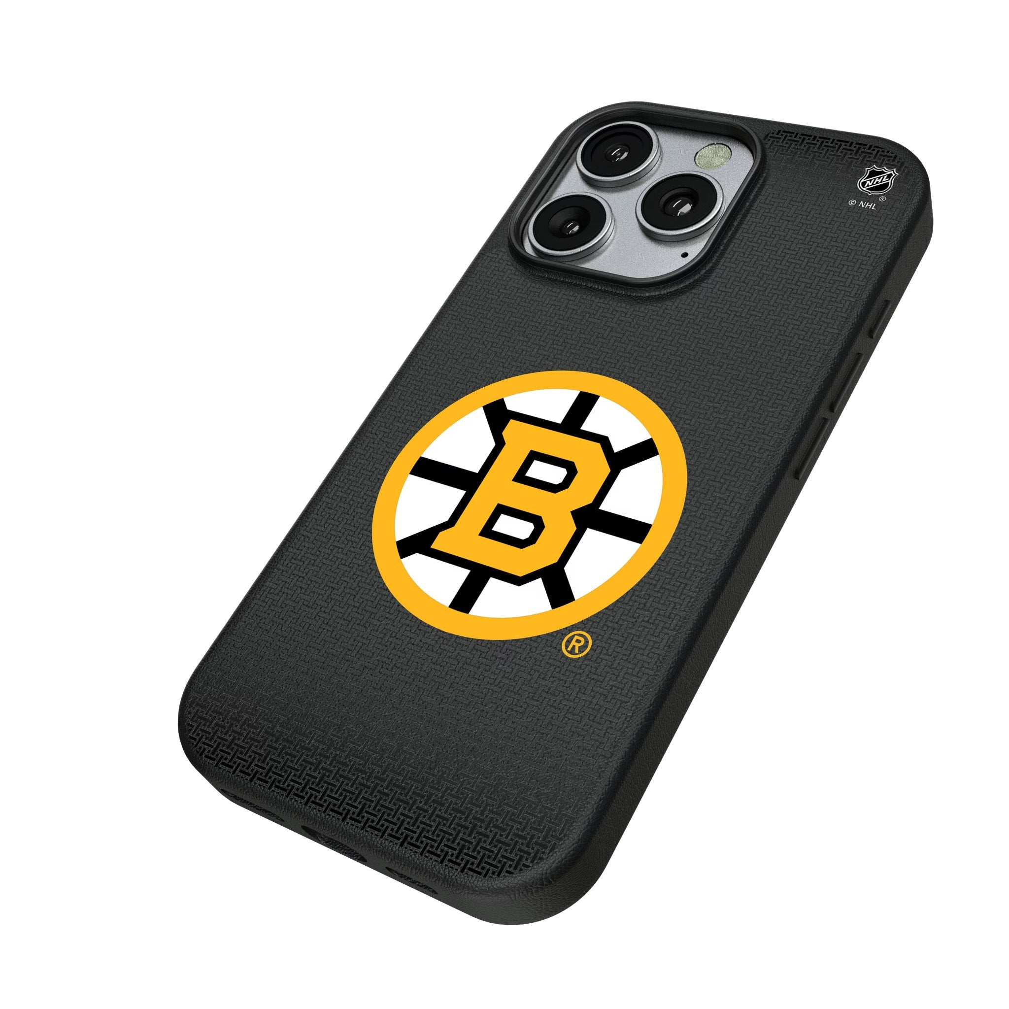 Boston Bruins Linen MagSafe Compatible Phone Case for Apple iPhone