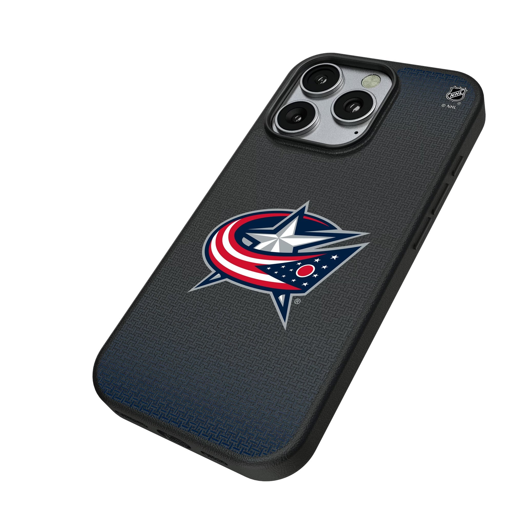 Columbus Blue Jackets Linen MagSafe Compatible Phone Case for Apple iPhone