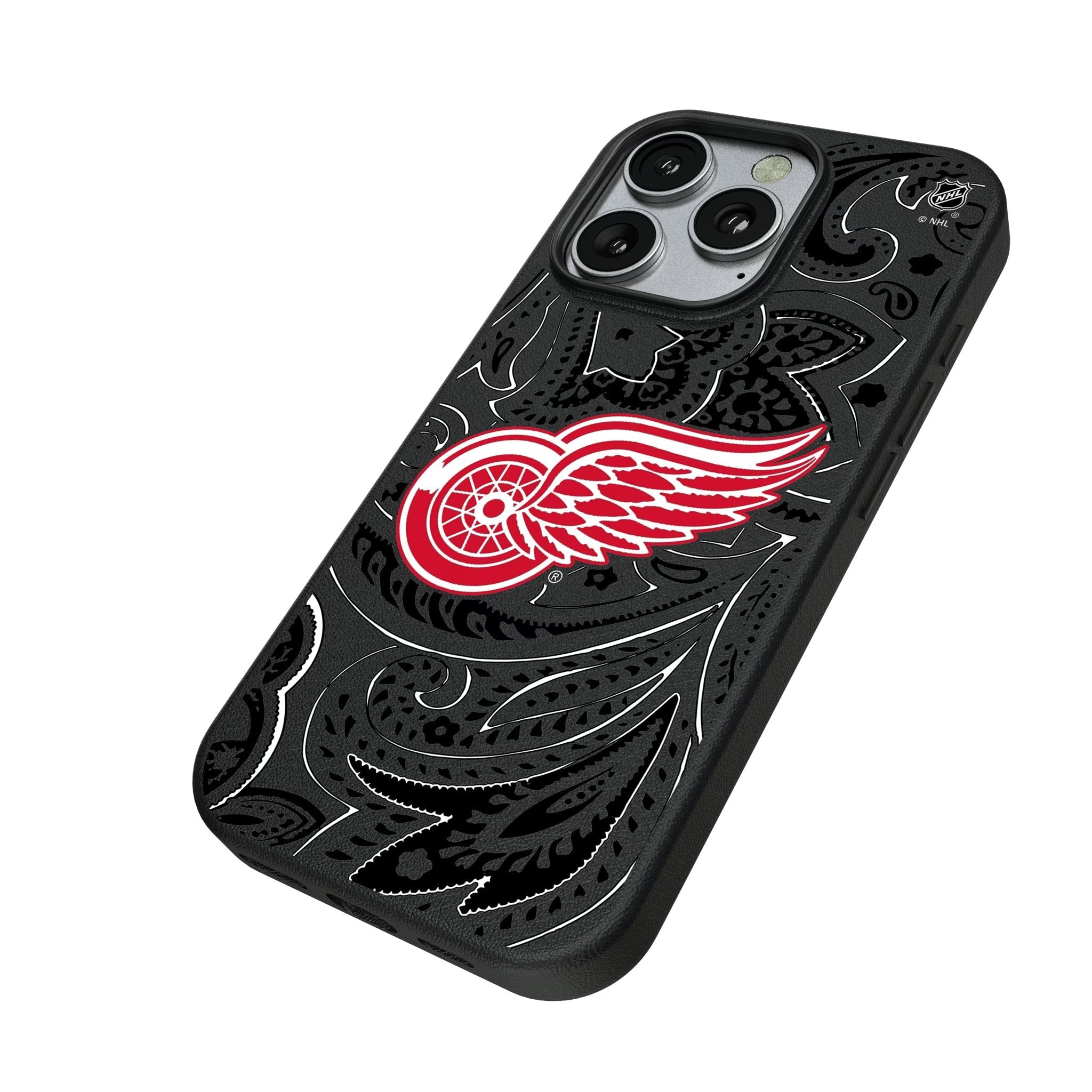 Detroit Red Wings Paisley MagSafe Compatible Phone Case for Apple iPhone