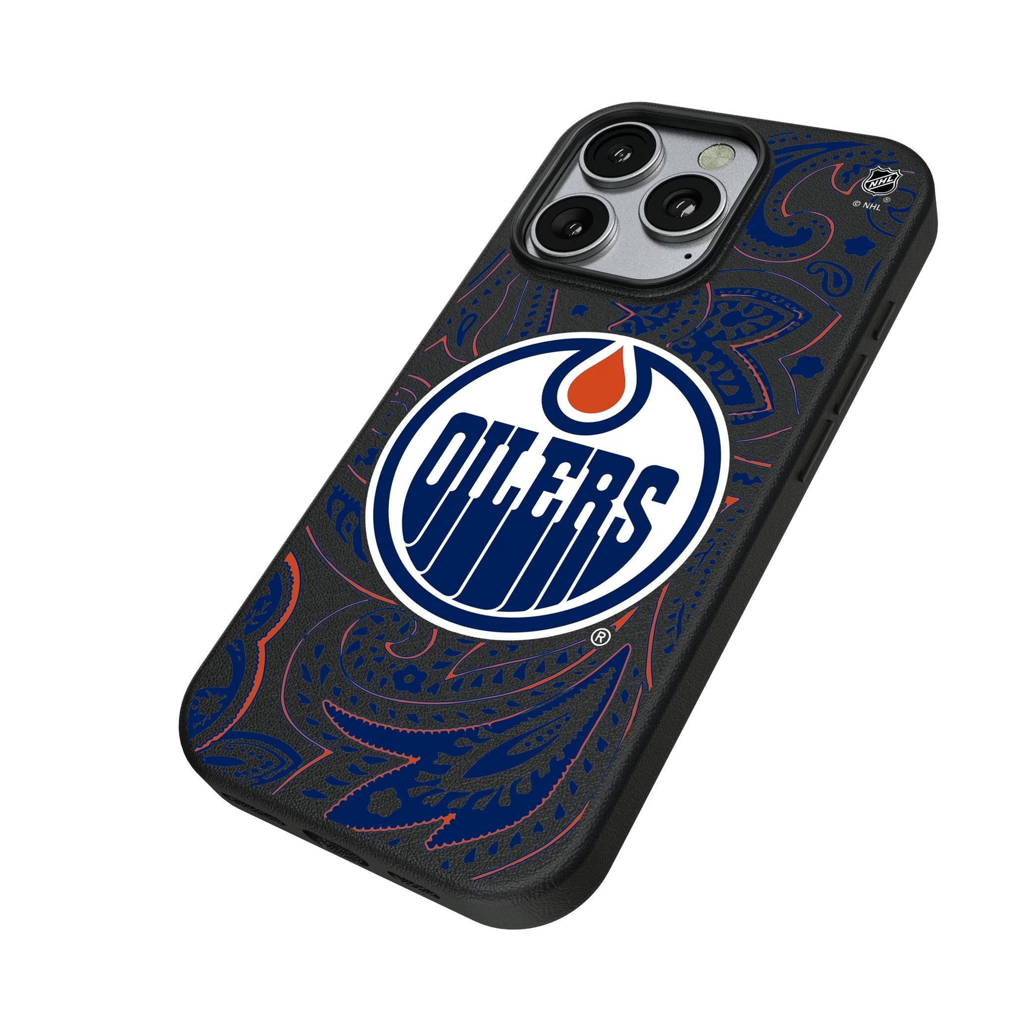 Edmonton Oilers Paisley MagSafe Compatible Phone Case for Apple iPhone